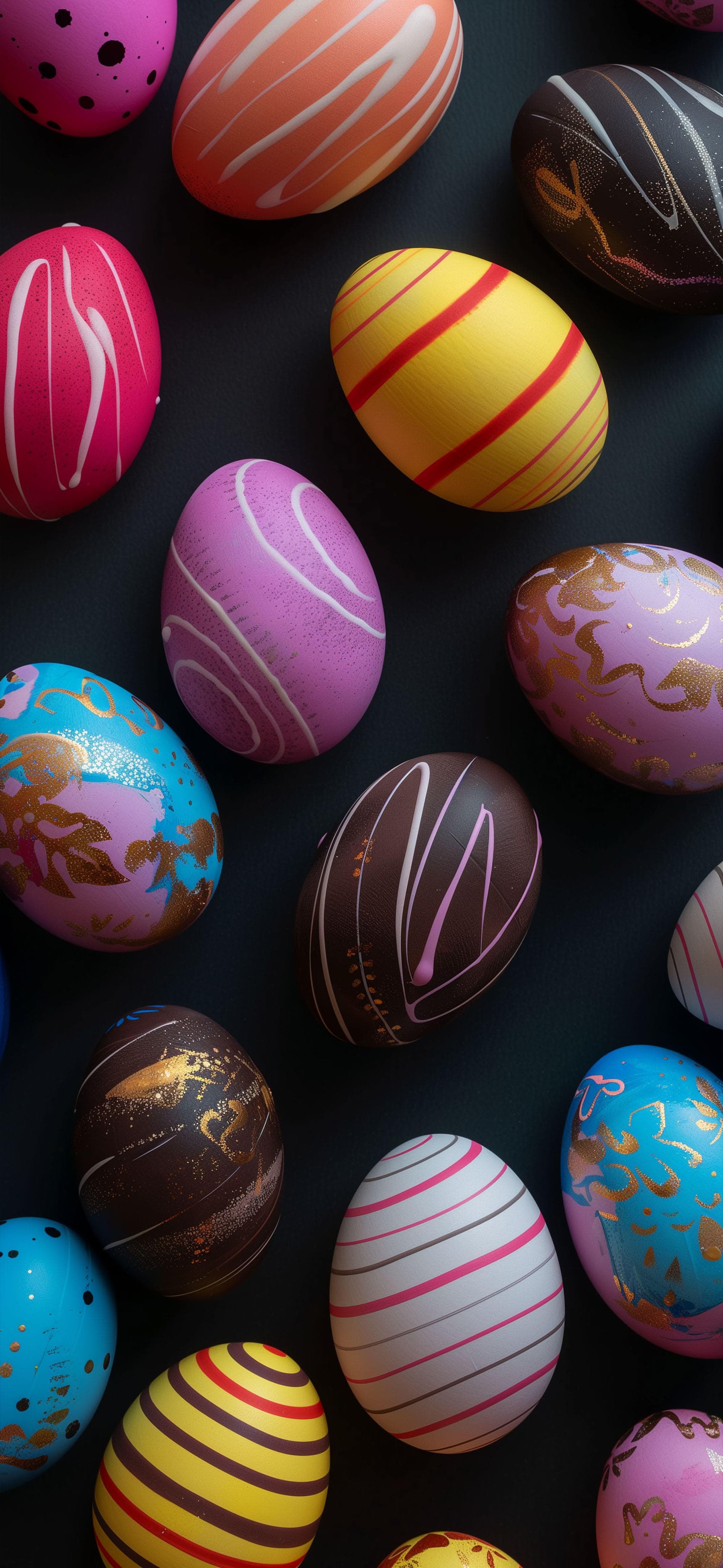 Patterned Egg Array - free phone wallpaper