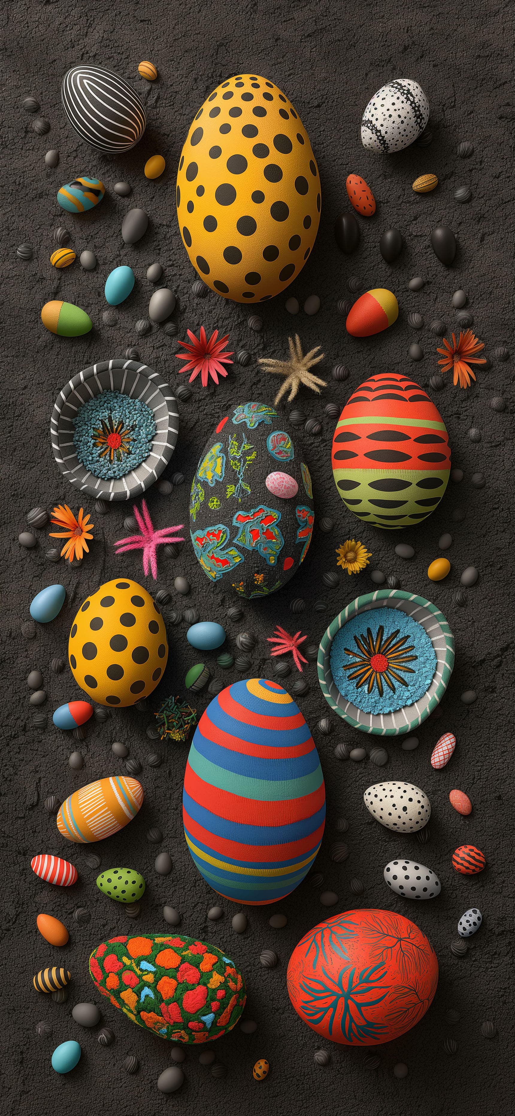 Vibrant Egg Collection - free phone wallpaper