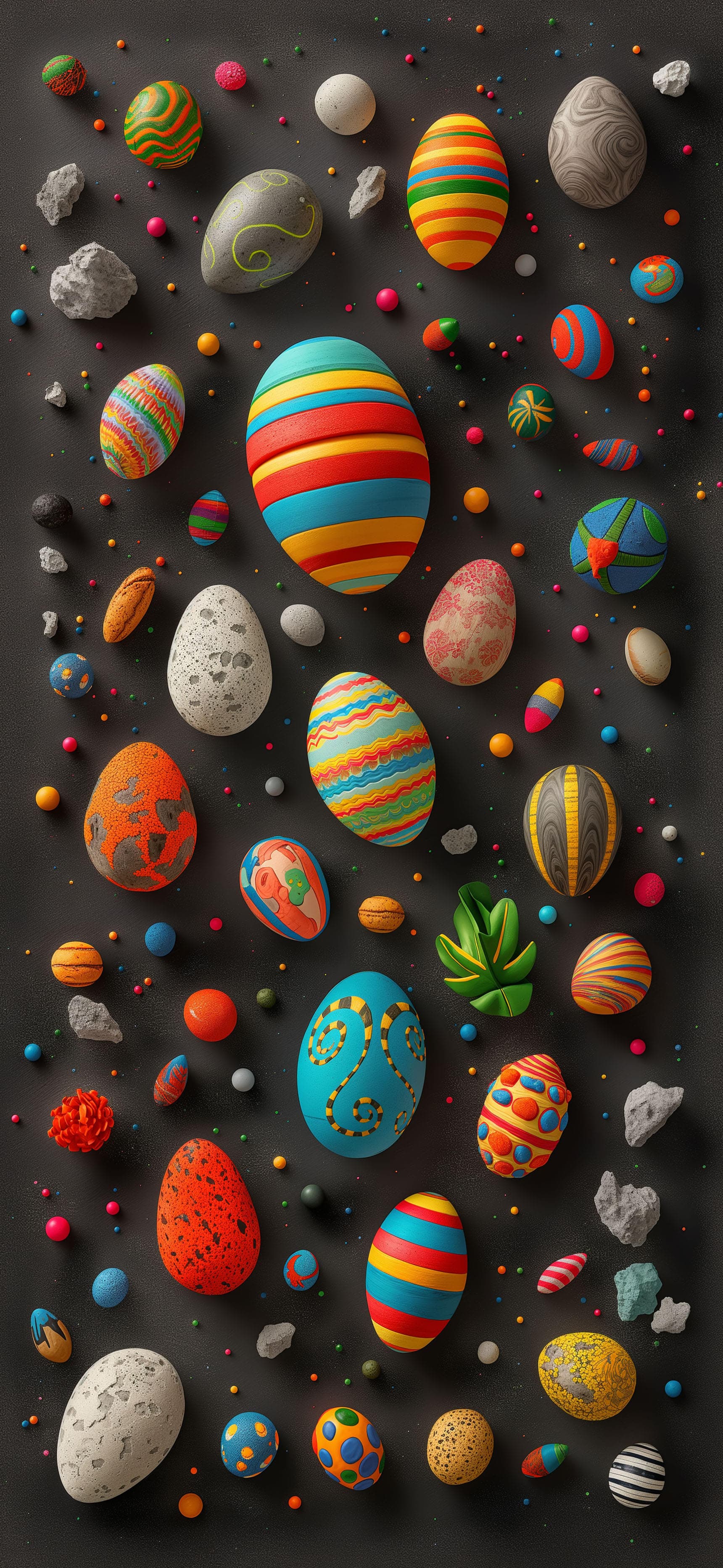 Egg Pattern Party - free phone wallpaper