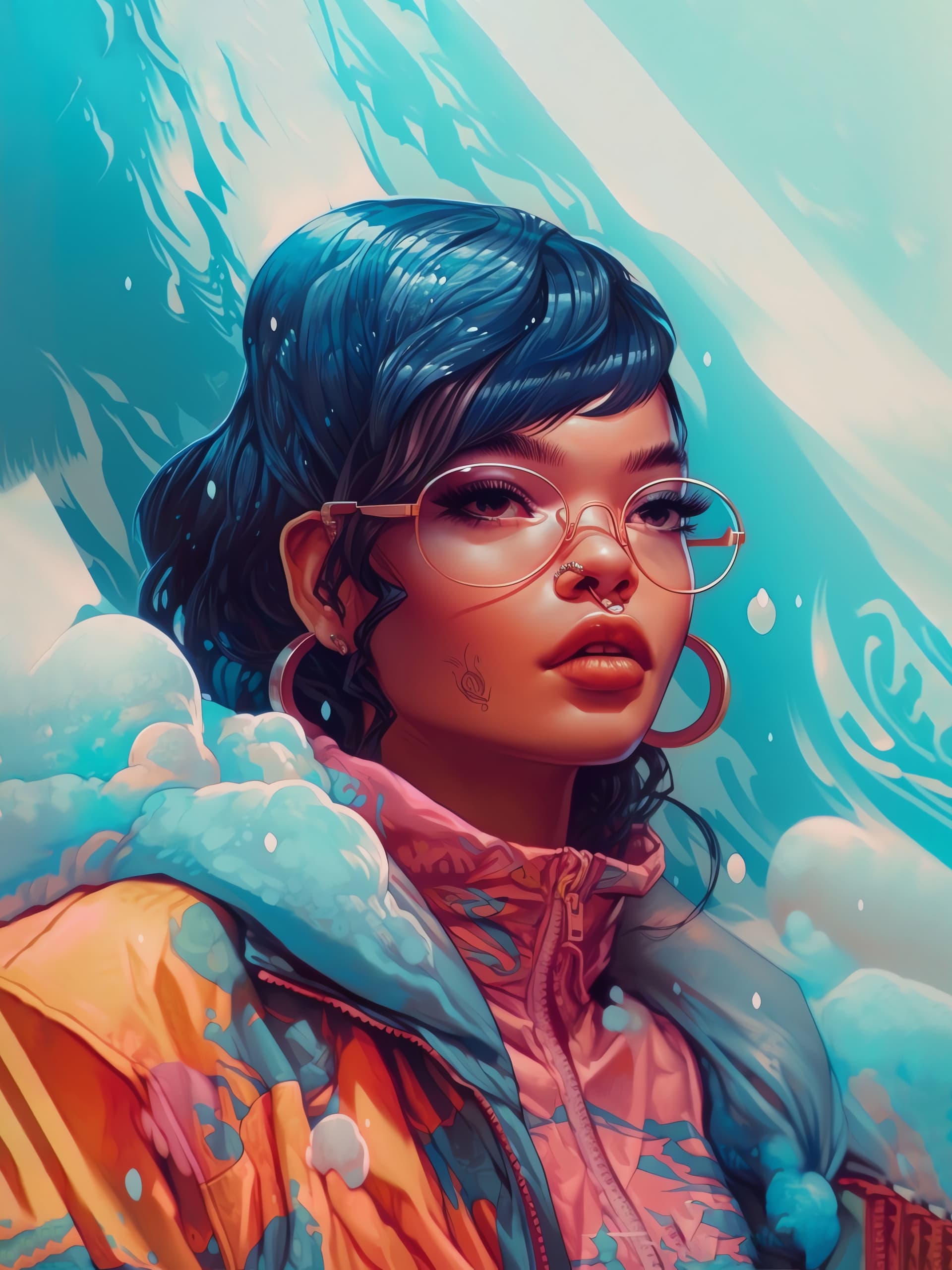Stylish Girl Portrait - free phone wallpaper