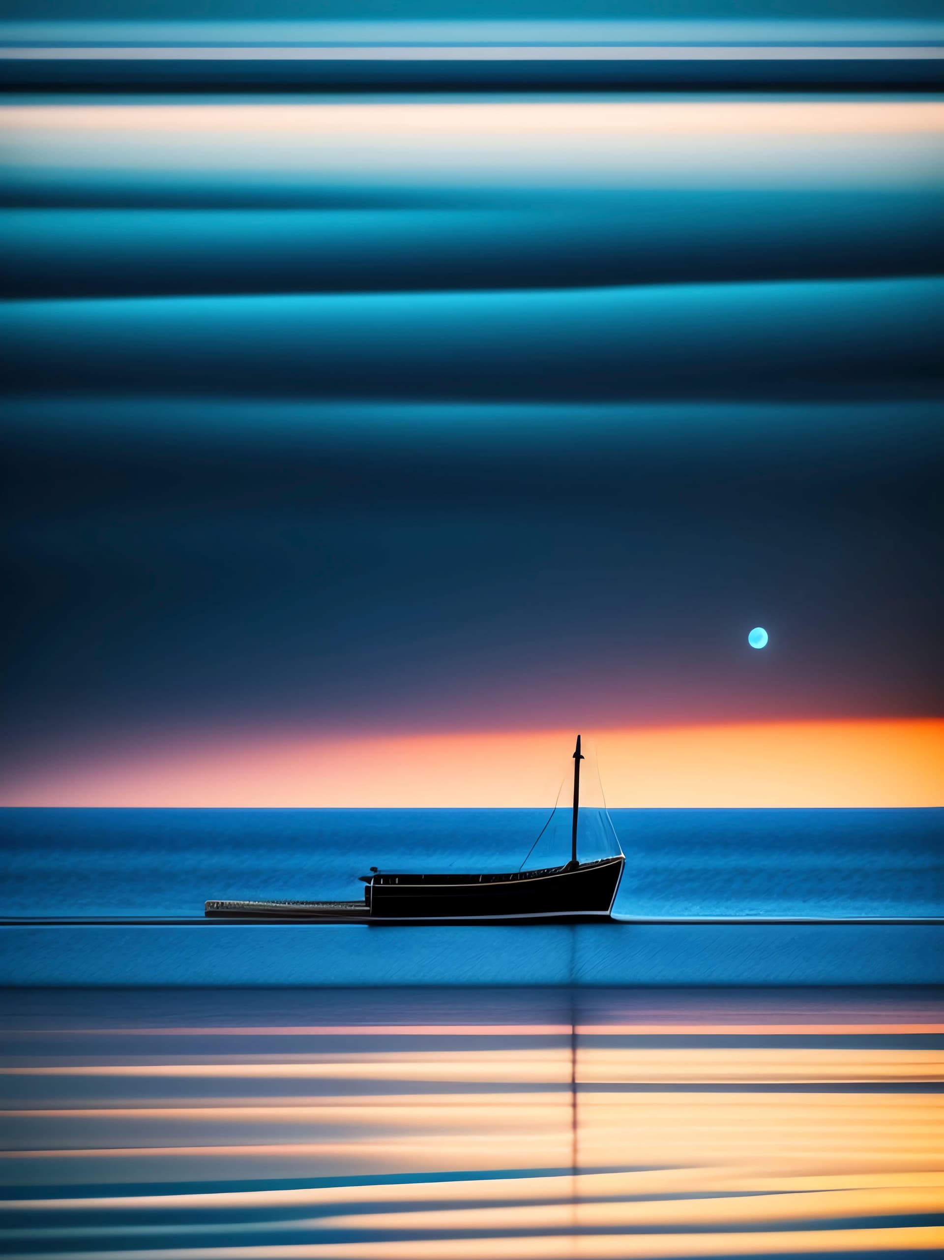 Serene Boat - free phone wallpaper