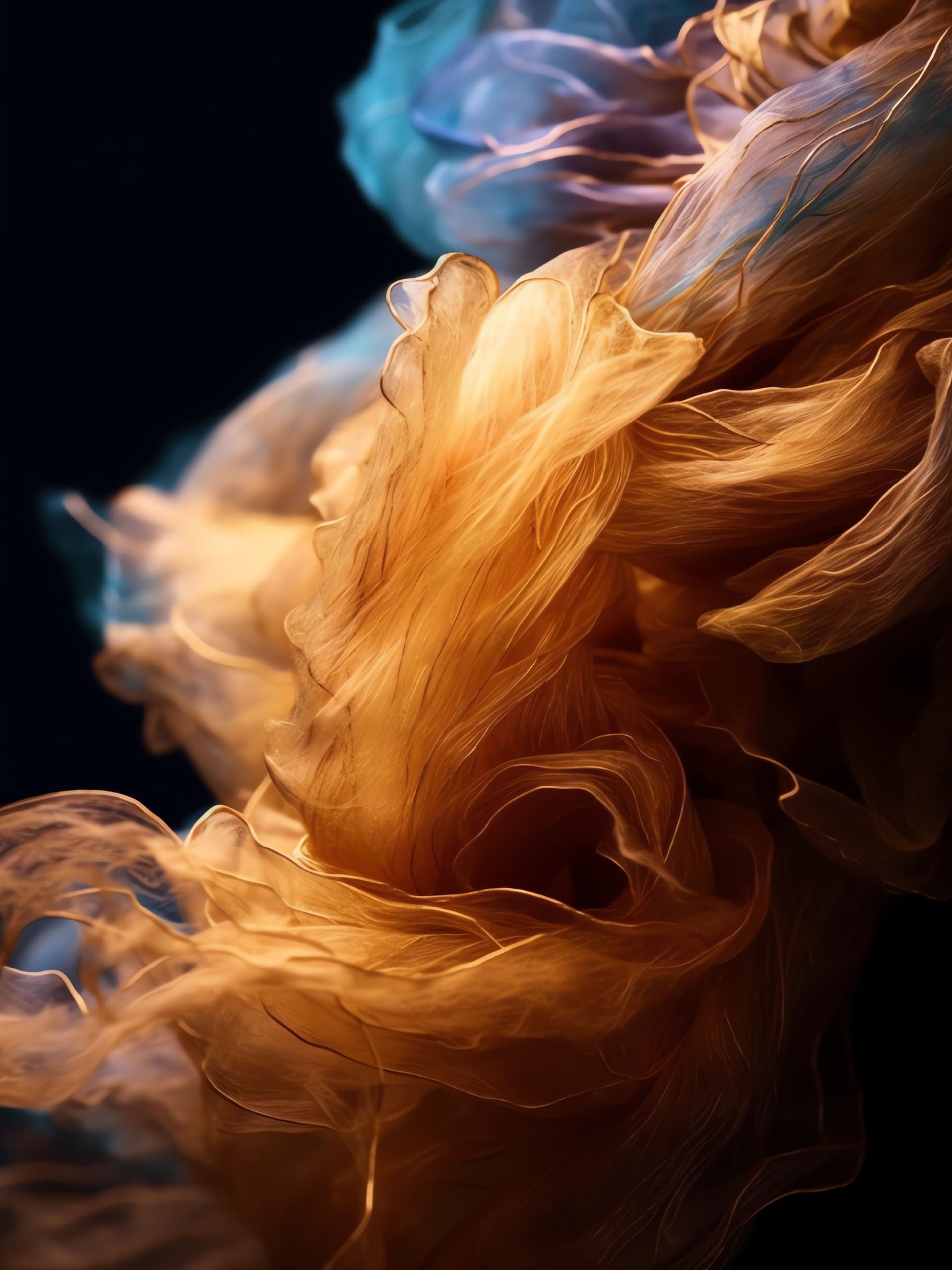 Ethereal Silk Flow - free phone wallpaper