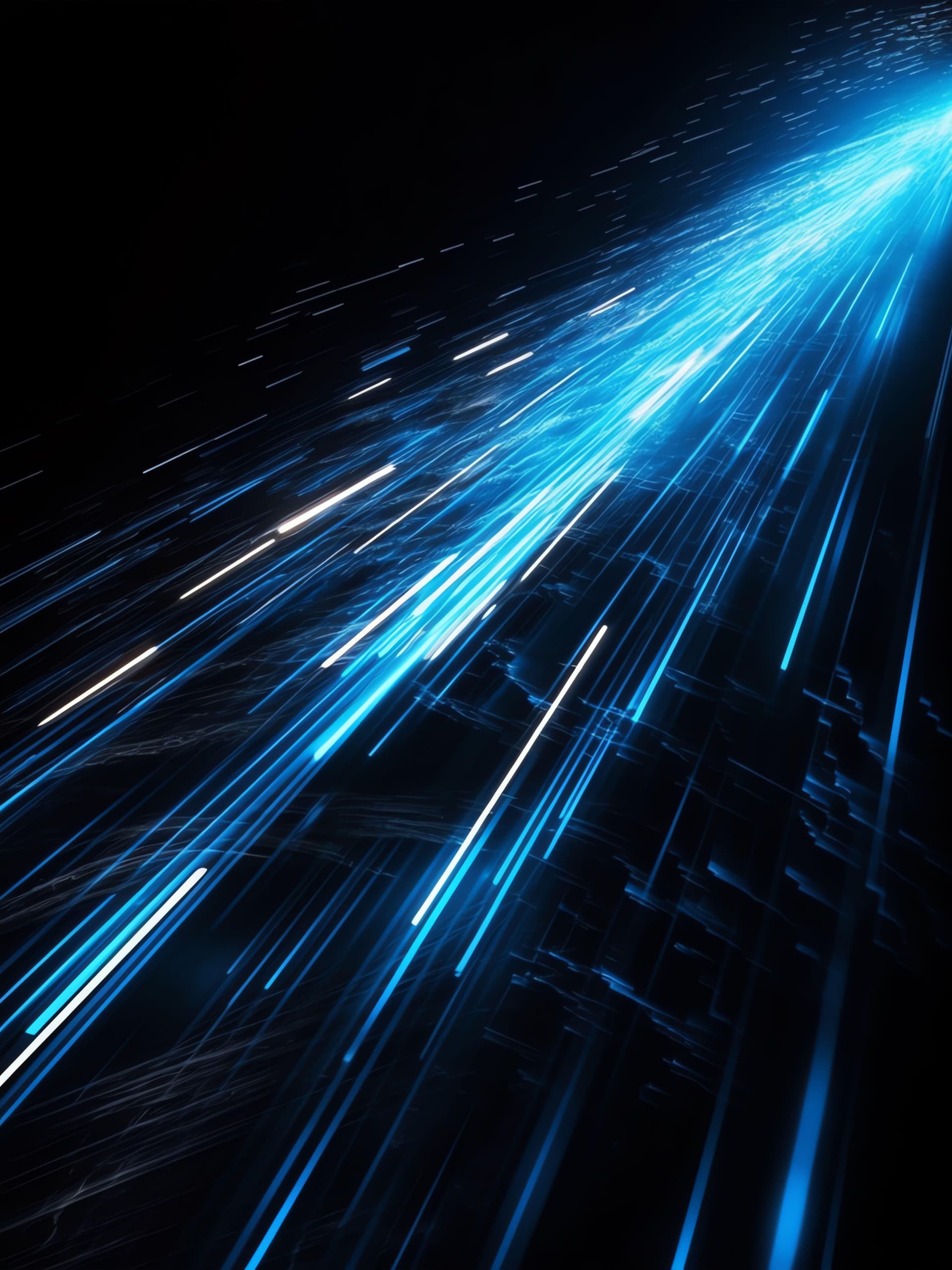 Electric Blue Stream - free phone wallpaper