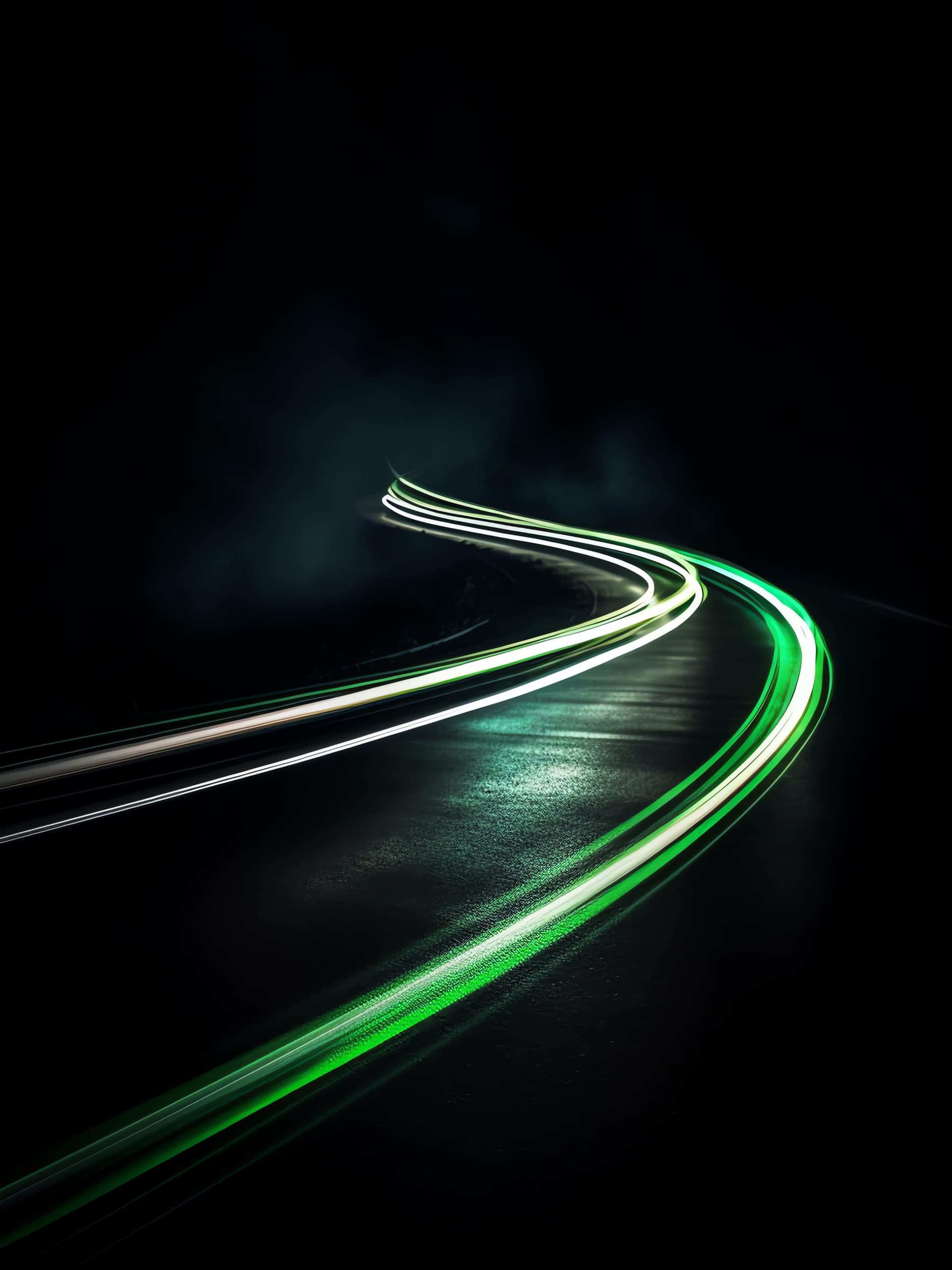 Neon Road Streaks - free phone wallpaper