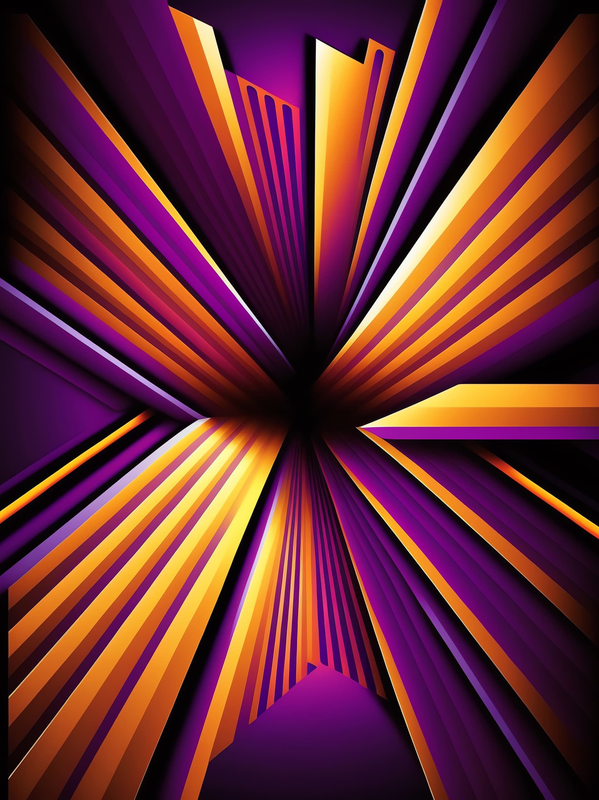 Abstract Burst Design - free phone wallpaper