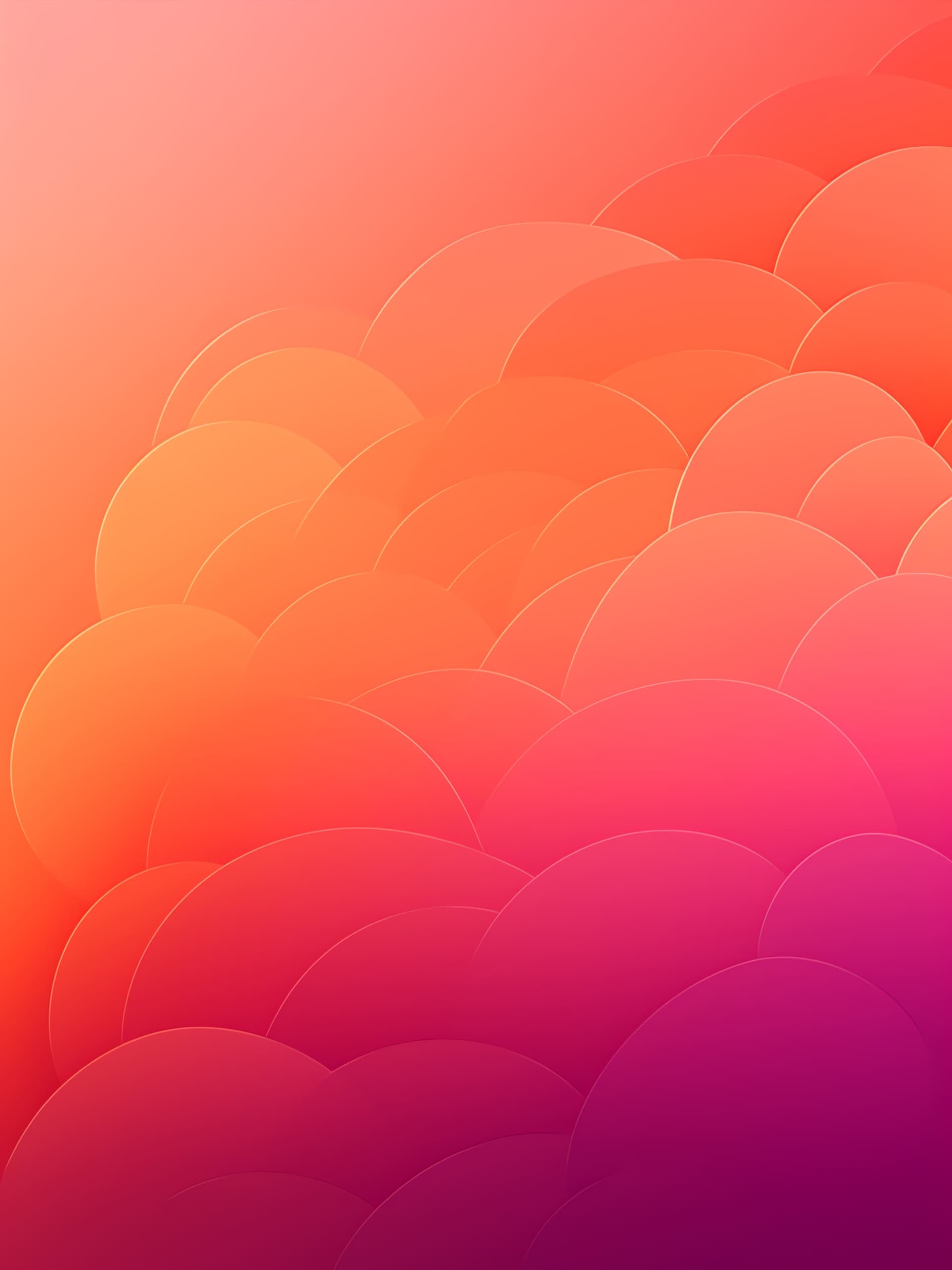 Gradient Circles - free phone wallpaper