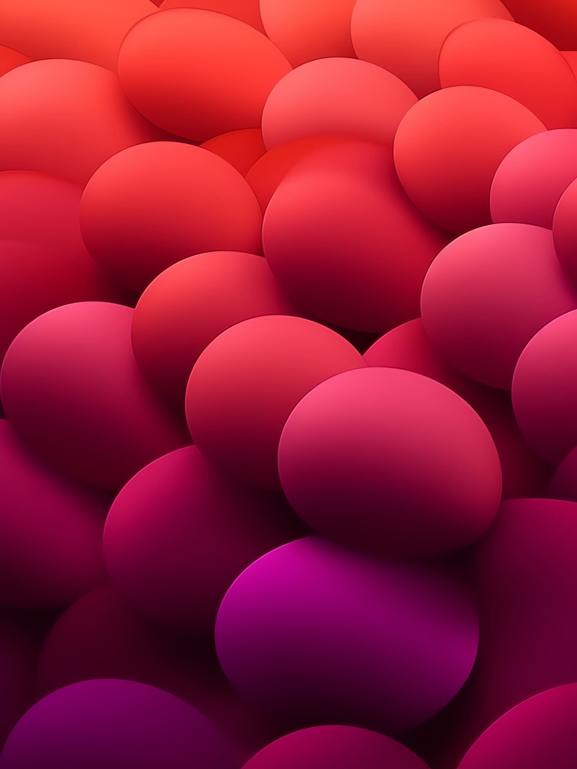 Red Sphere Cluster - free phone wallpaper