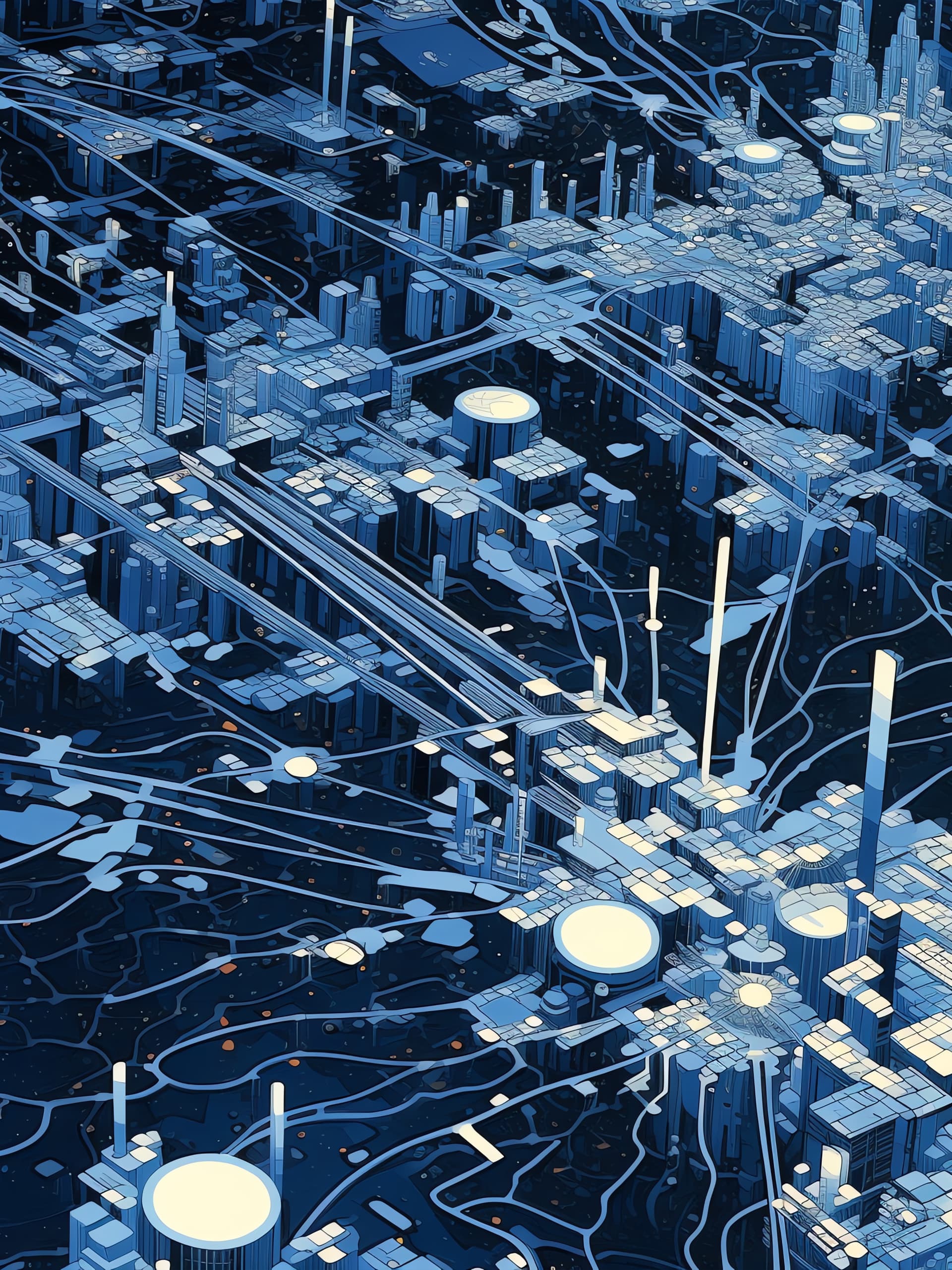 Connected City Network - free phone wallpaper