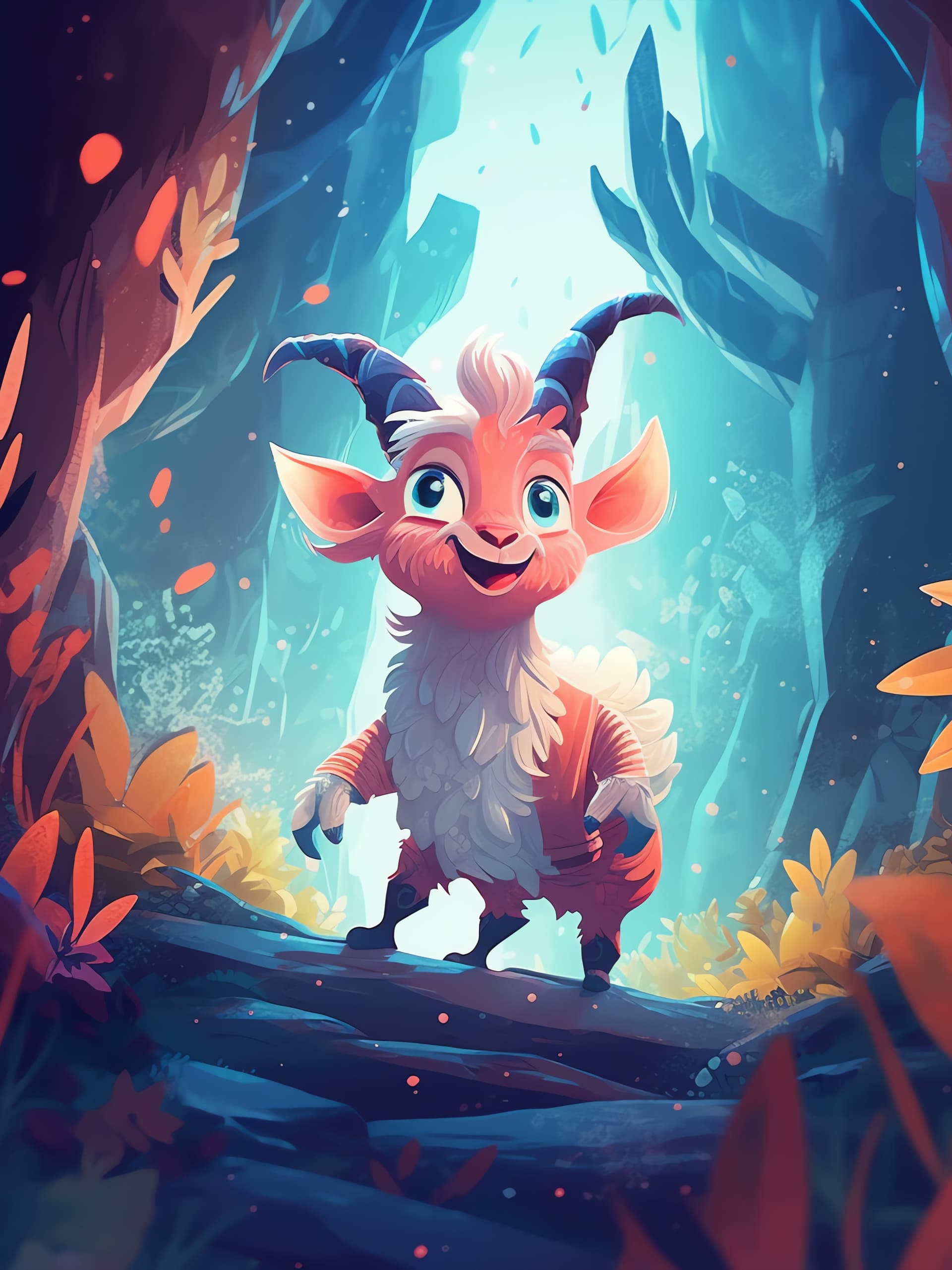 Forest Creature Friend - free phone wallpaper
