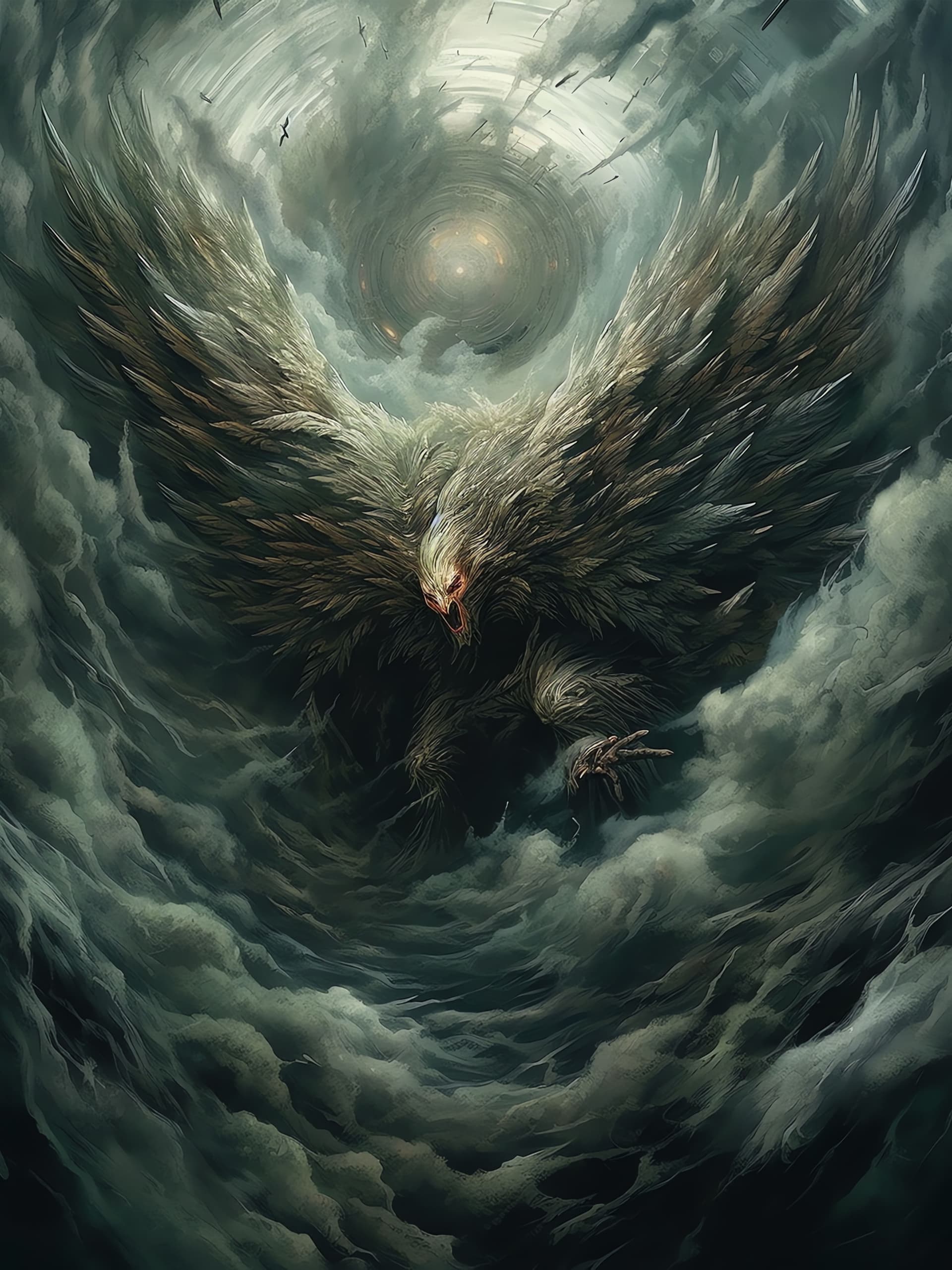 Stormy Eagle - free phone wallpaper