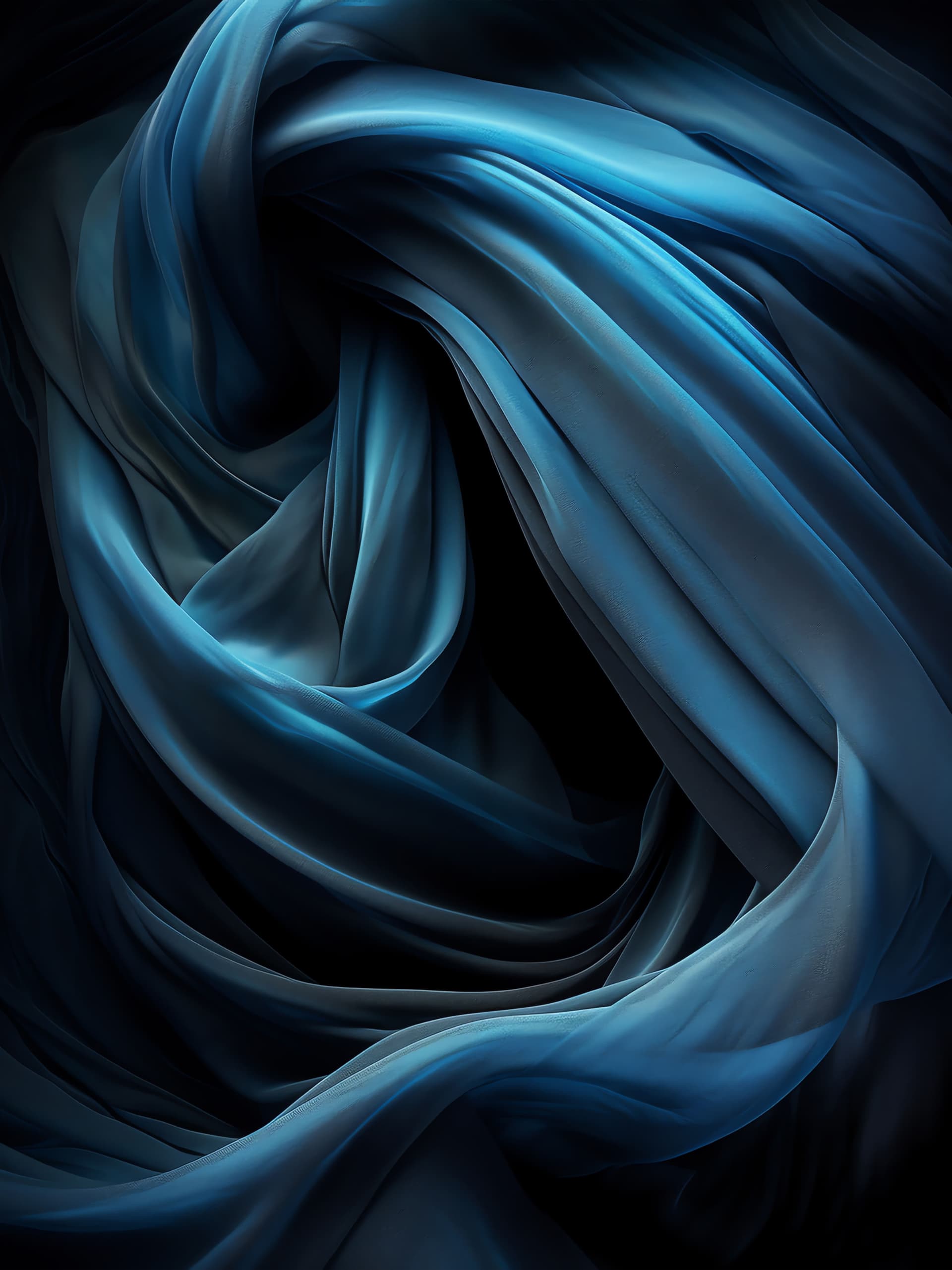 Silken Blue Depths - free phone wallpaper