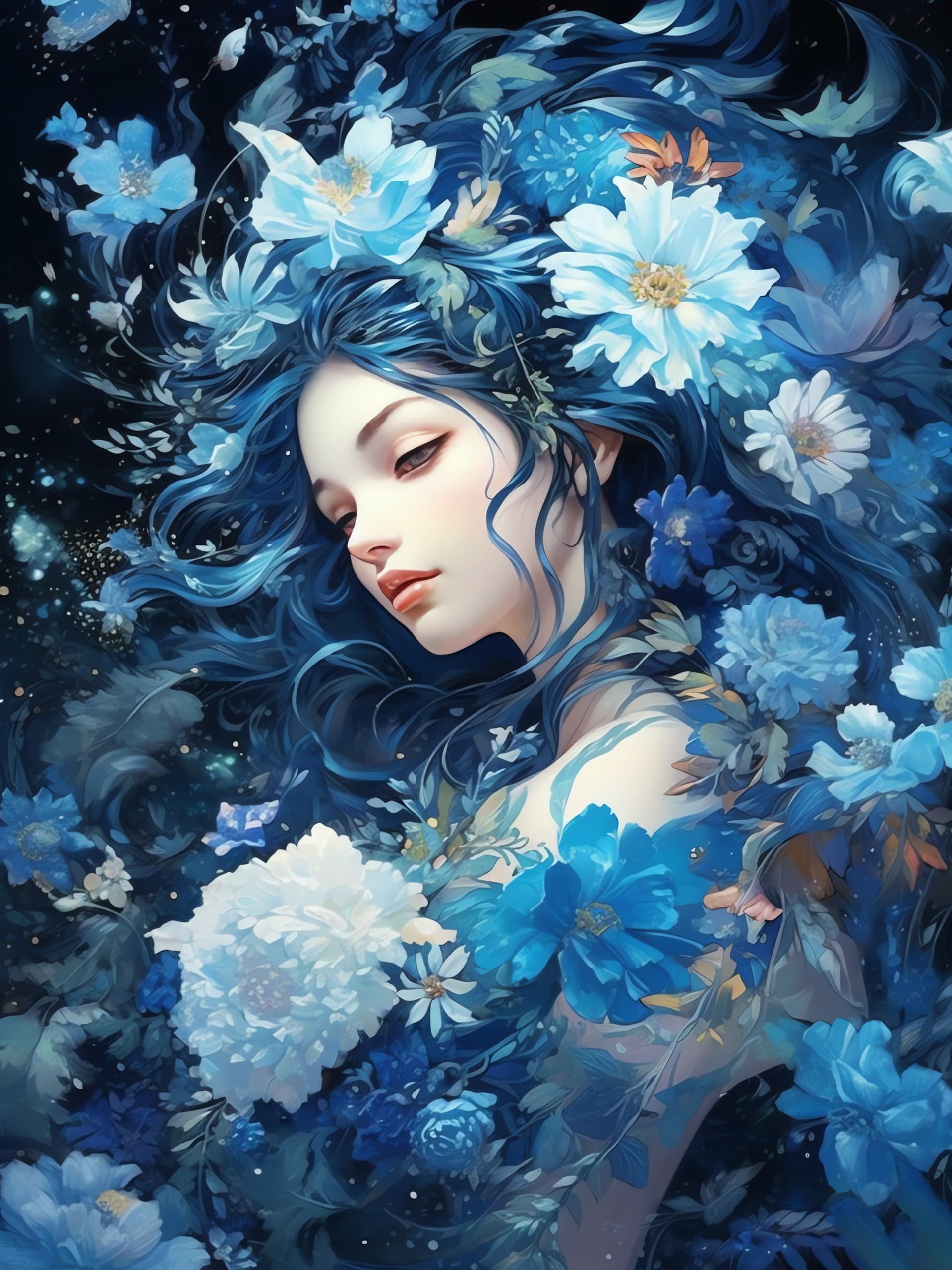 Floral Dreamscape Beauty - free phone wallpaper