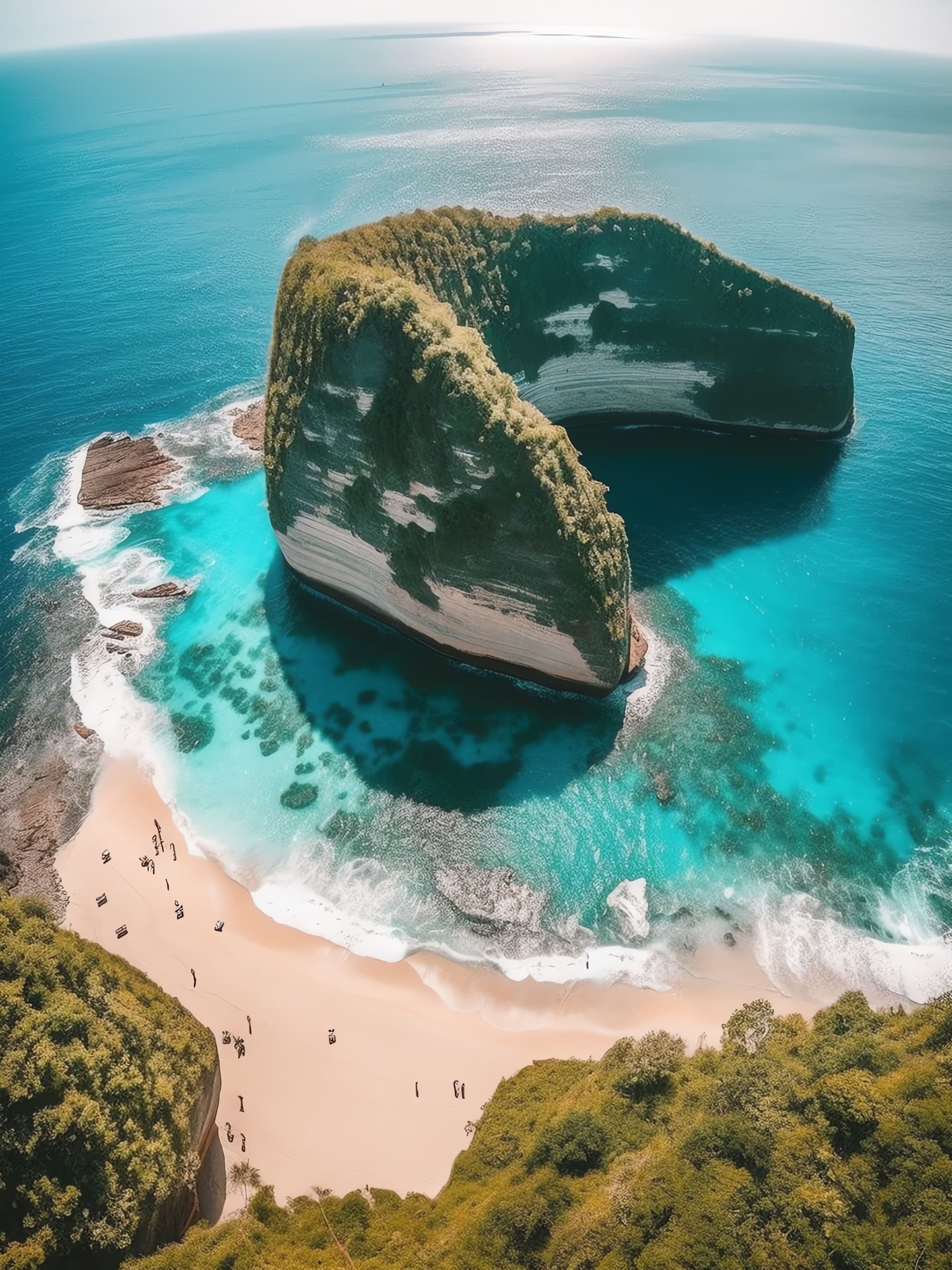 Island Paradise View - free phone wallpaper
