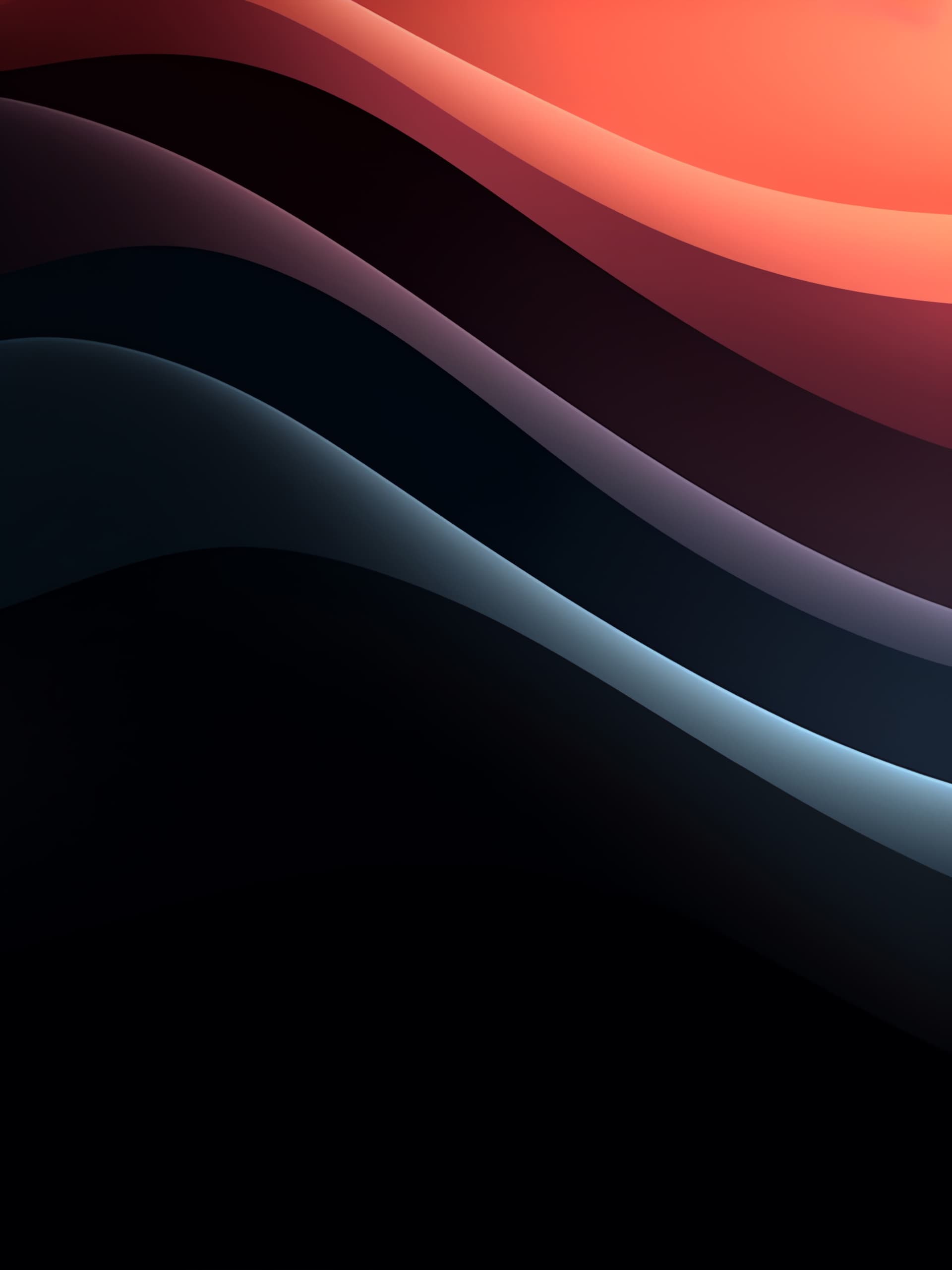 Abstract Color Waves - free phone wallpaper