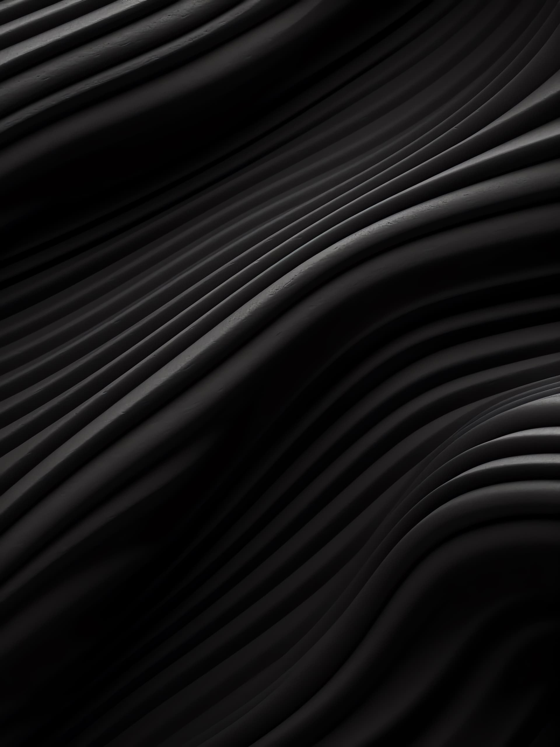 Dark Wavy Lines - free phone wallpaper