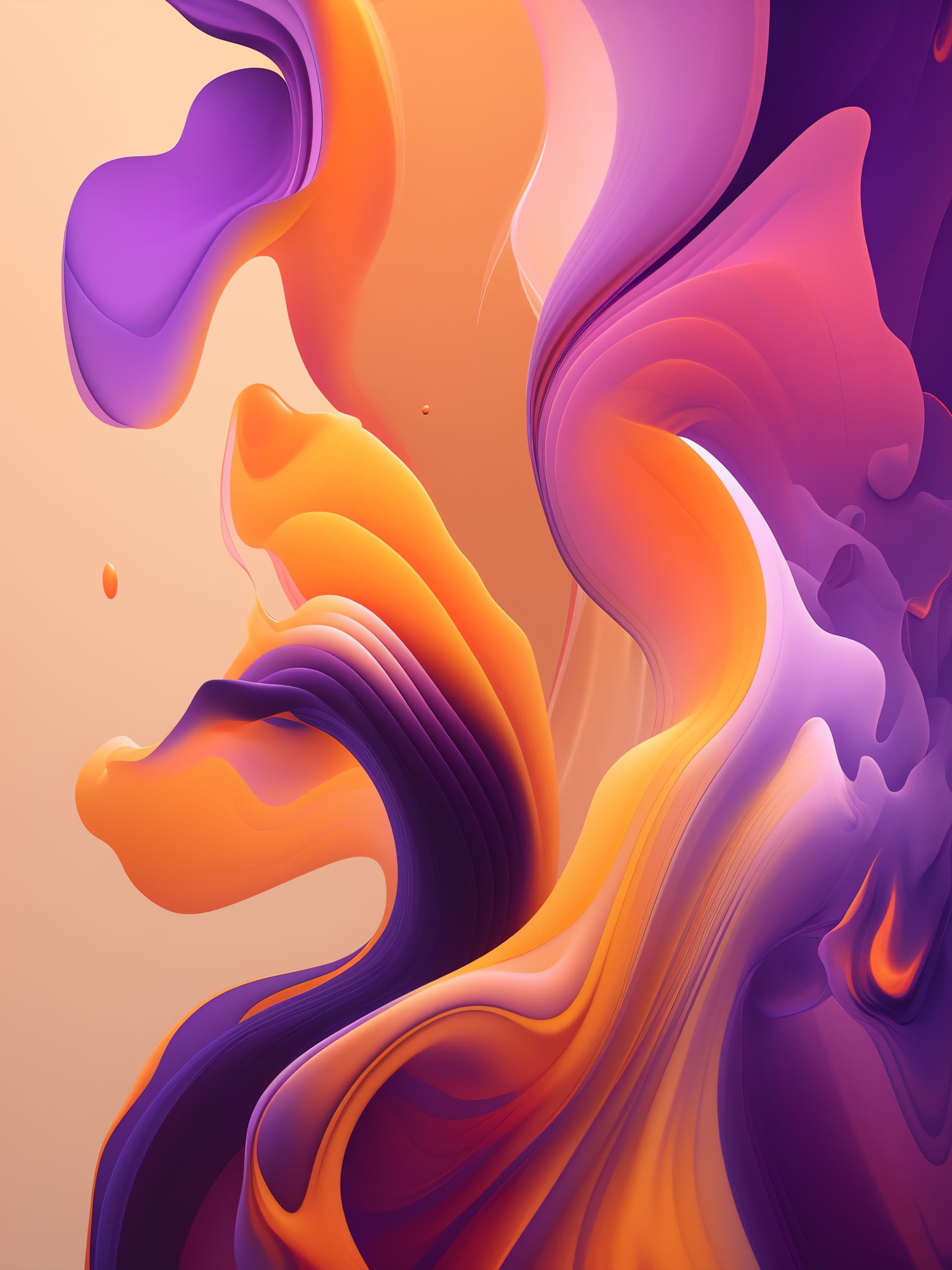 Abstract Color Flow - free phone wallpaper