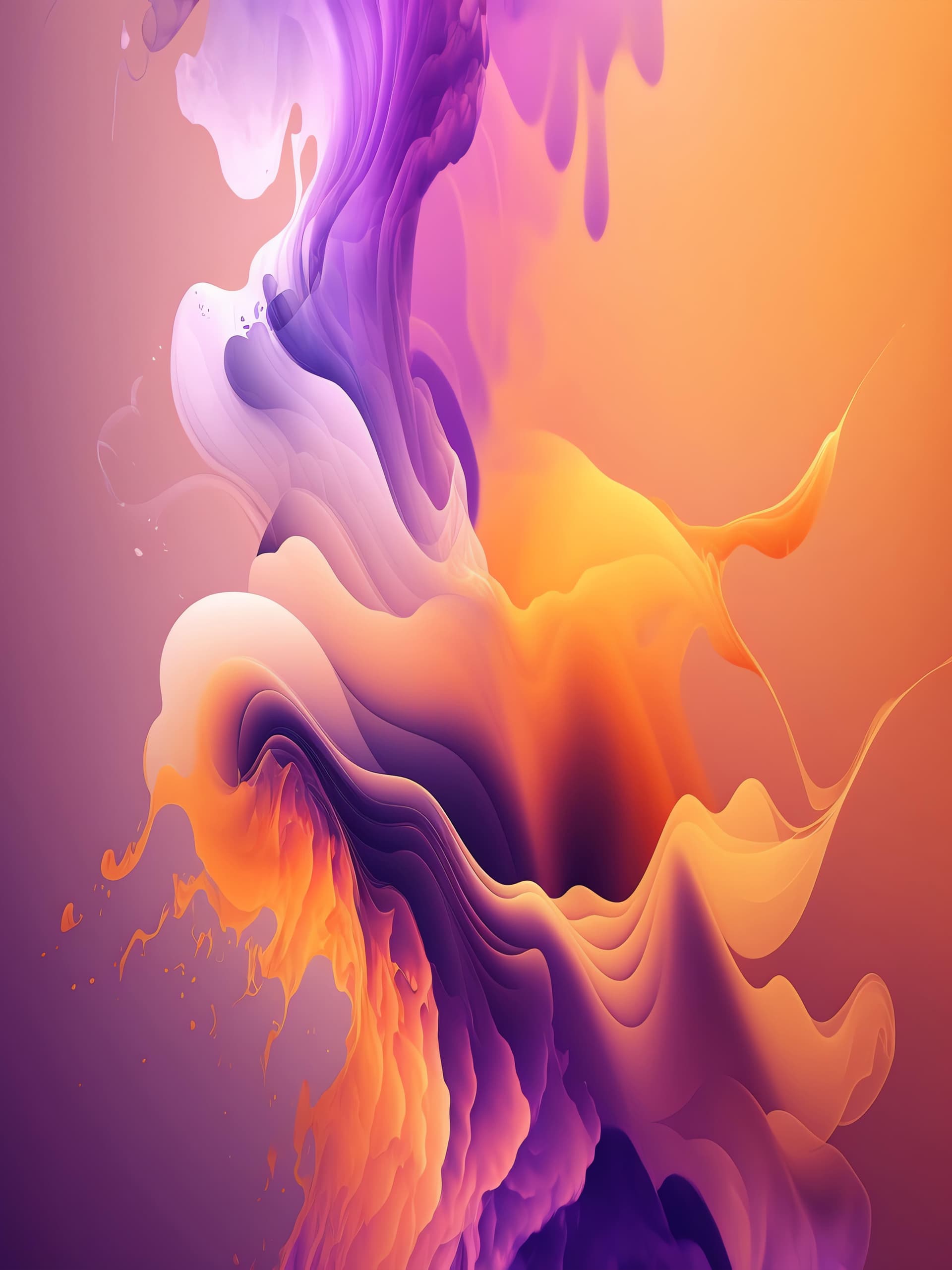 Abstract Fluid Gradient - free phone wallpaper