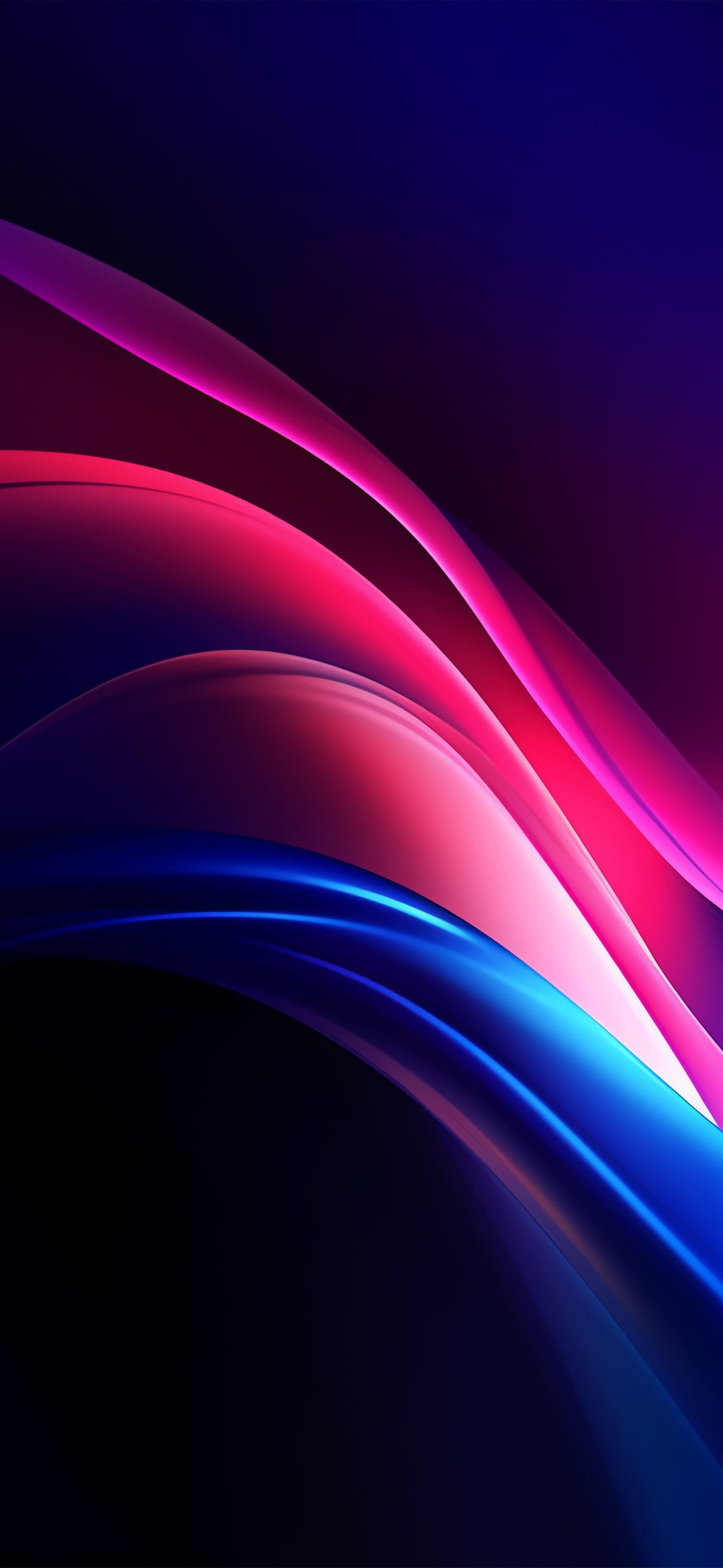 Abstract Light Waves - free phone wallpaper