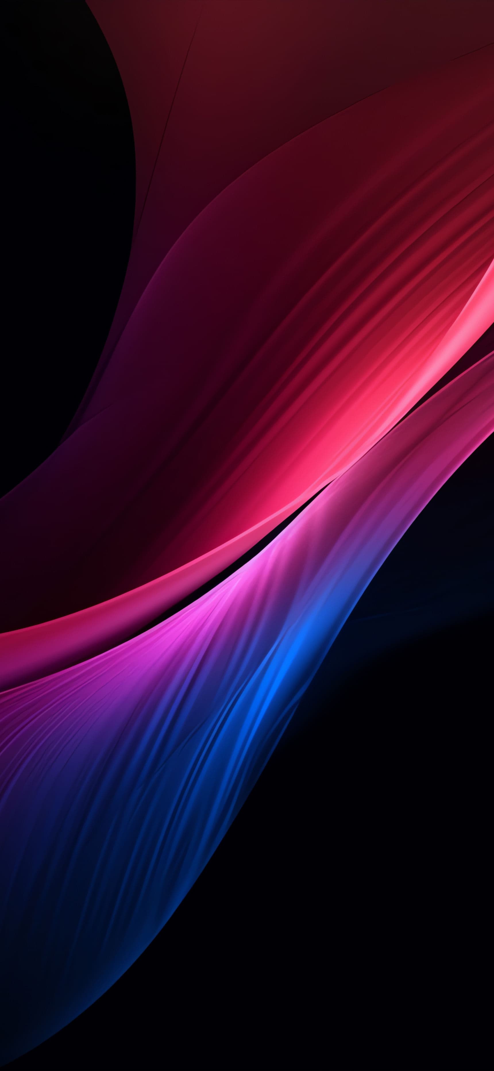 Abstract Color Waves - free phone wallpaper
