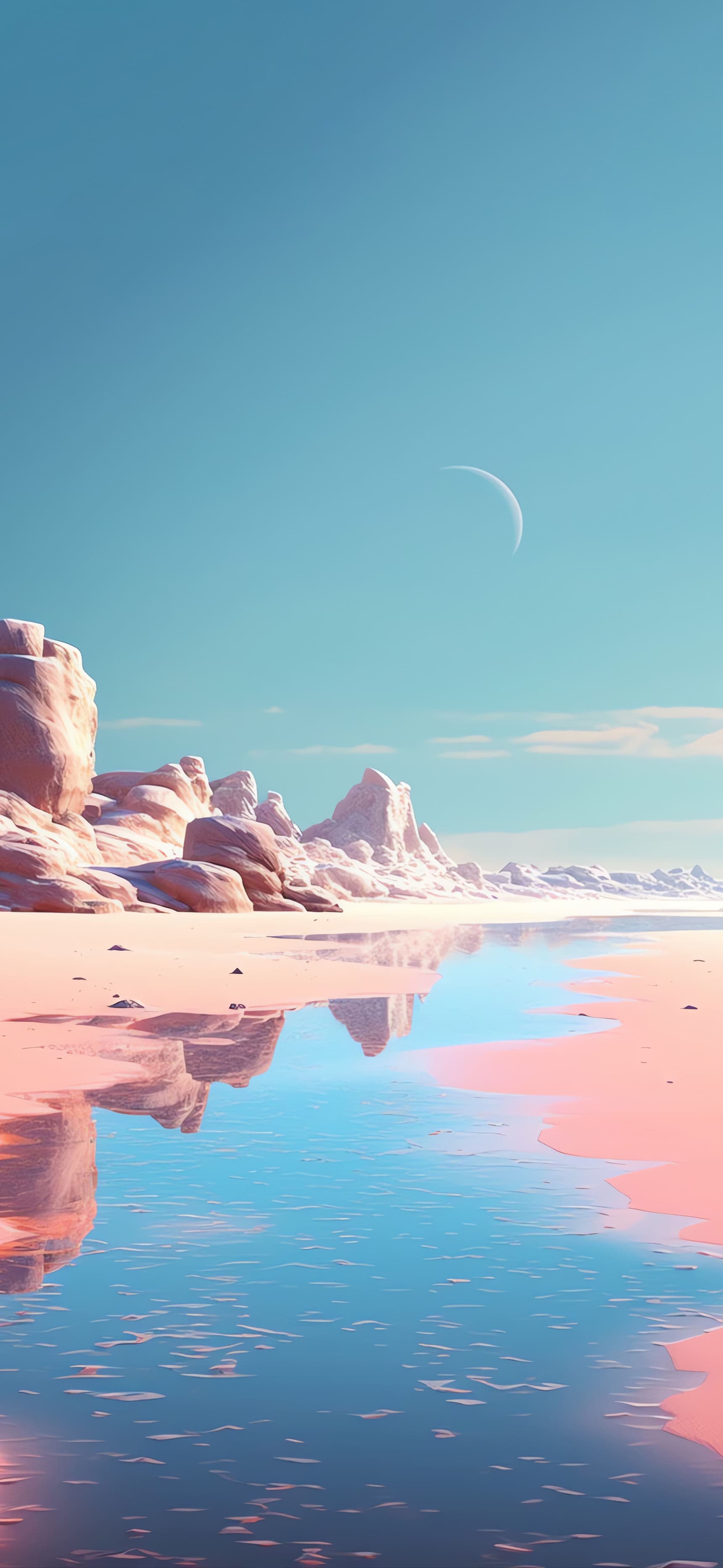 Pastel Beach Dream - free phone wallpaper