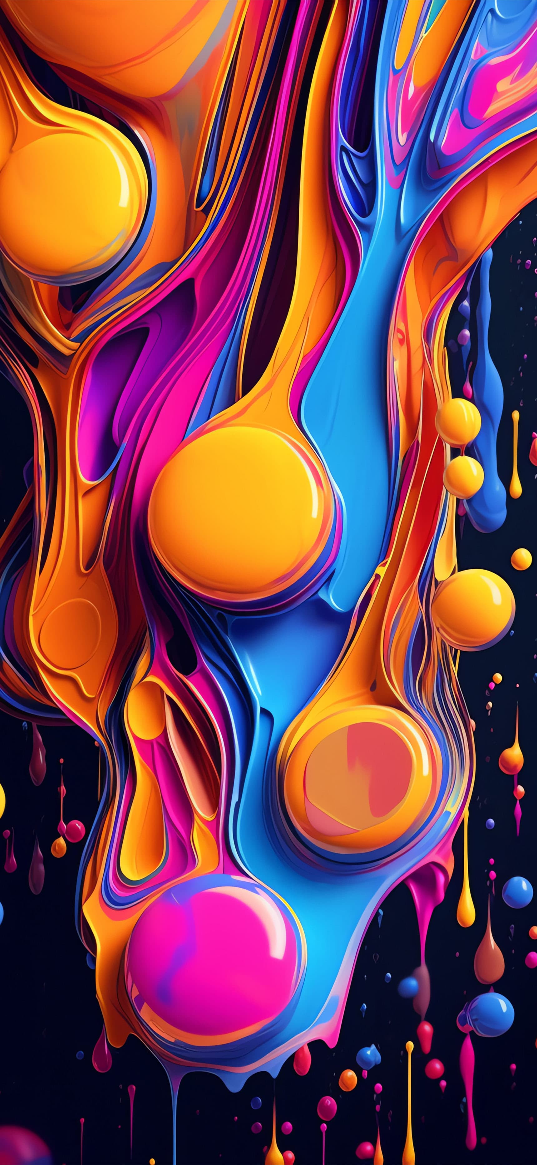 Psychedelic Drips - free phone wallpaper