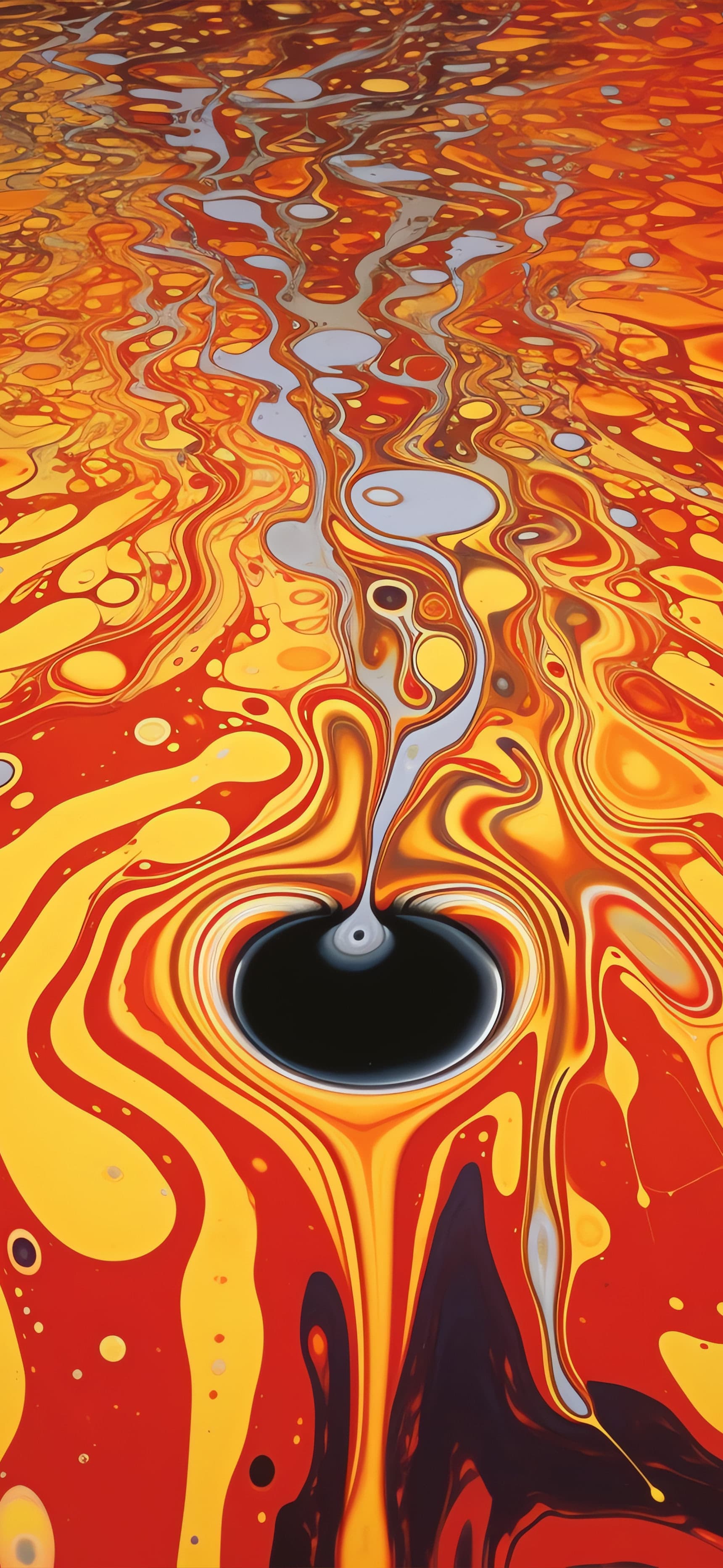 Molten Abstraction - free phone wallpaper