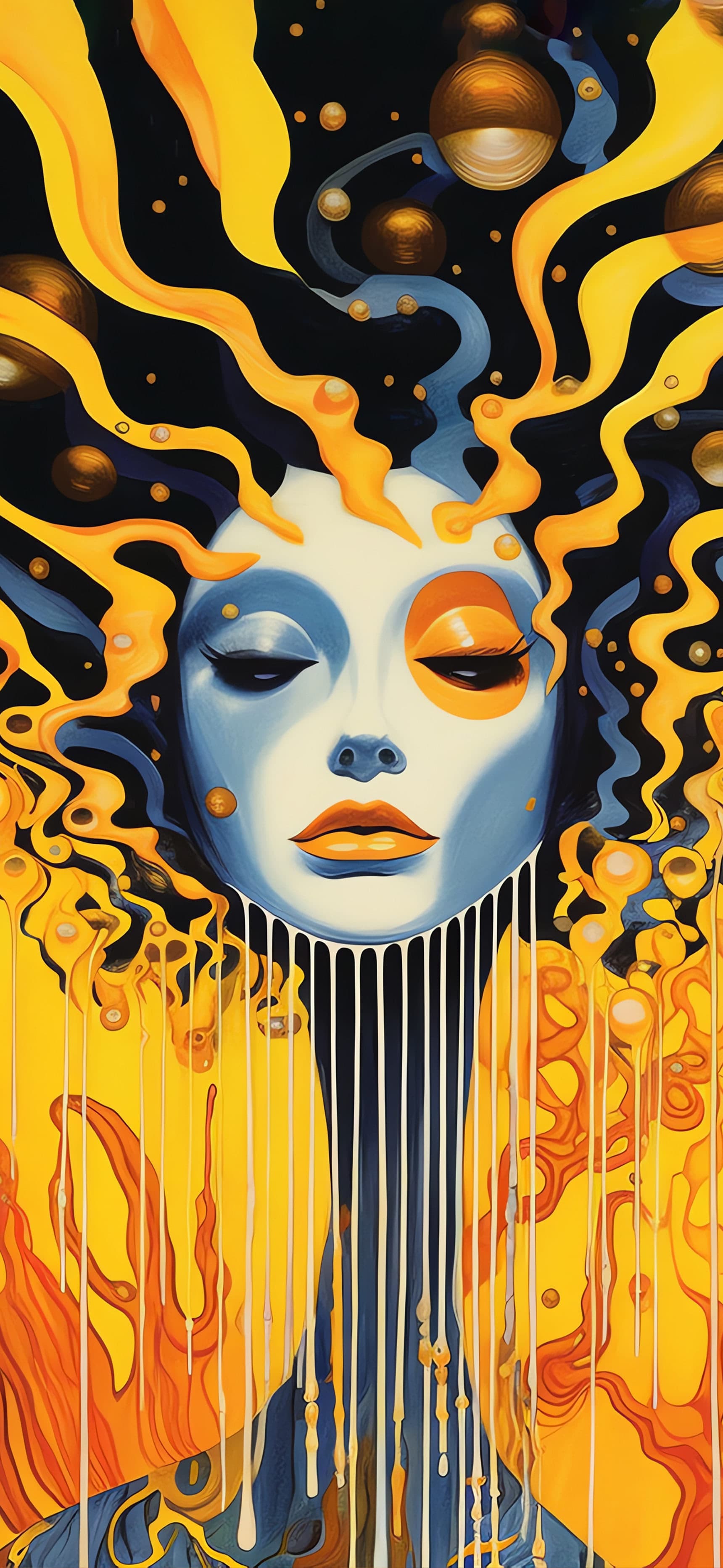 Golden Goddess - free phone wallpaper