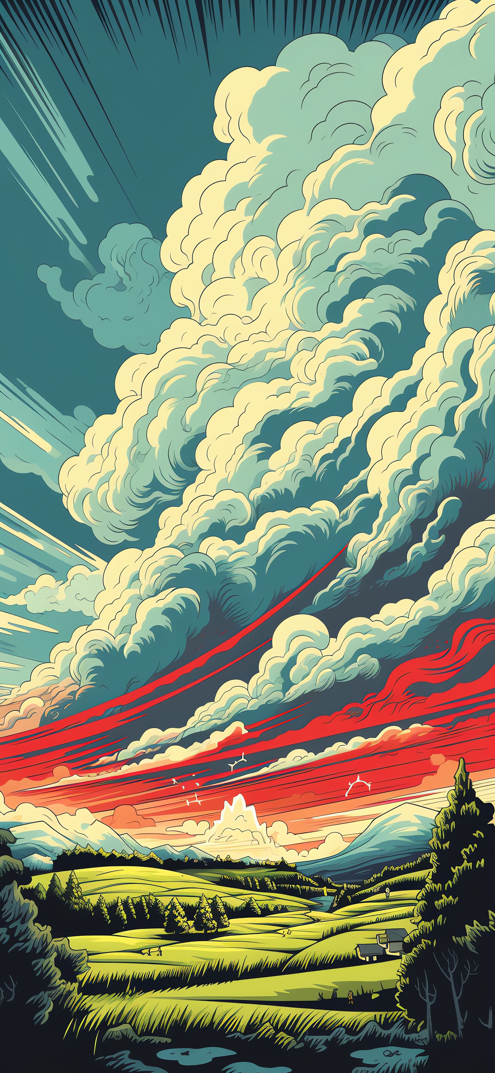 Dramatic Sky Vista - free phone wallpaper