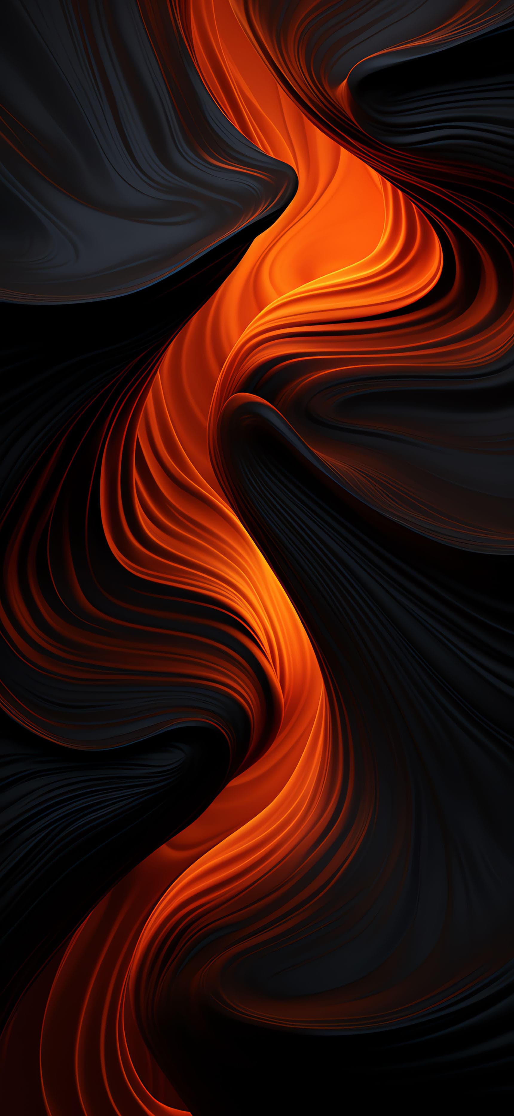 Fiery Abstract Swirl - free phone wallpaper