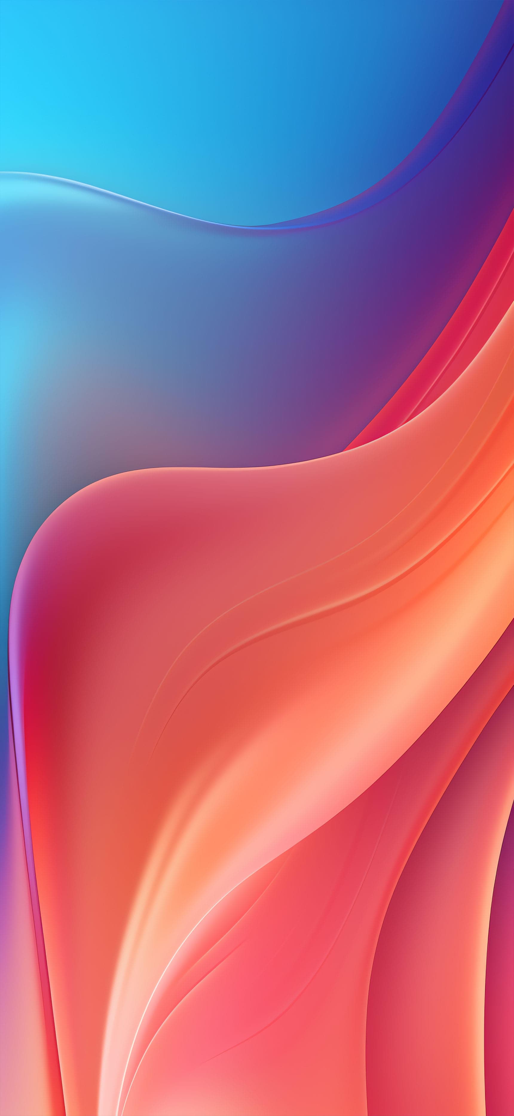 Fluid Color Waves - free phone wallpaper
