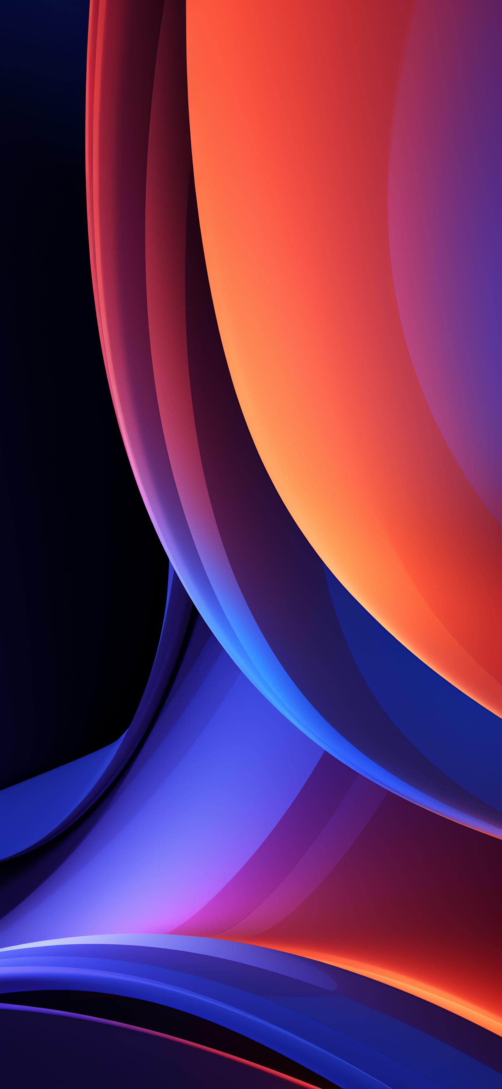 Abstract Flowing Curves - free phone wallpaper