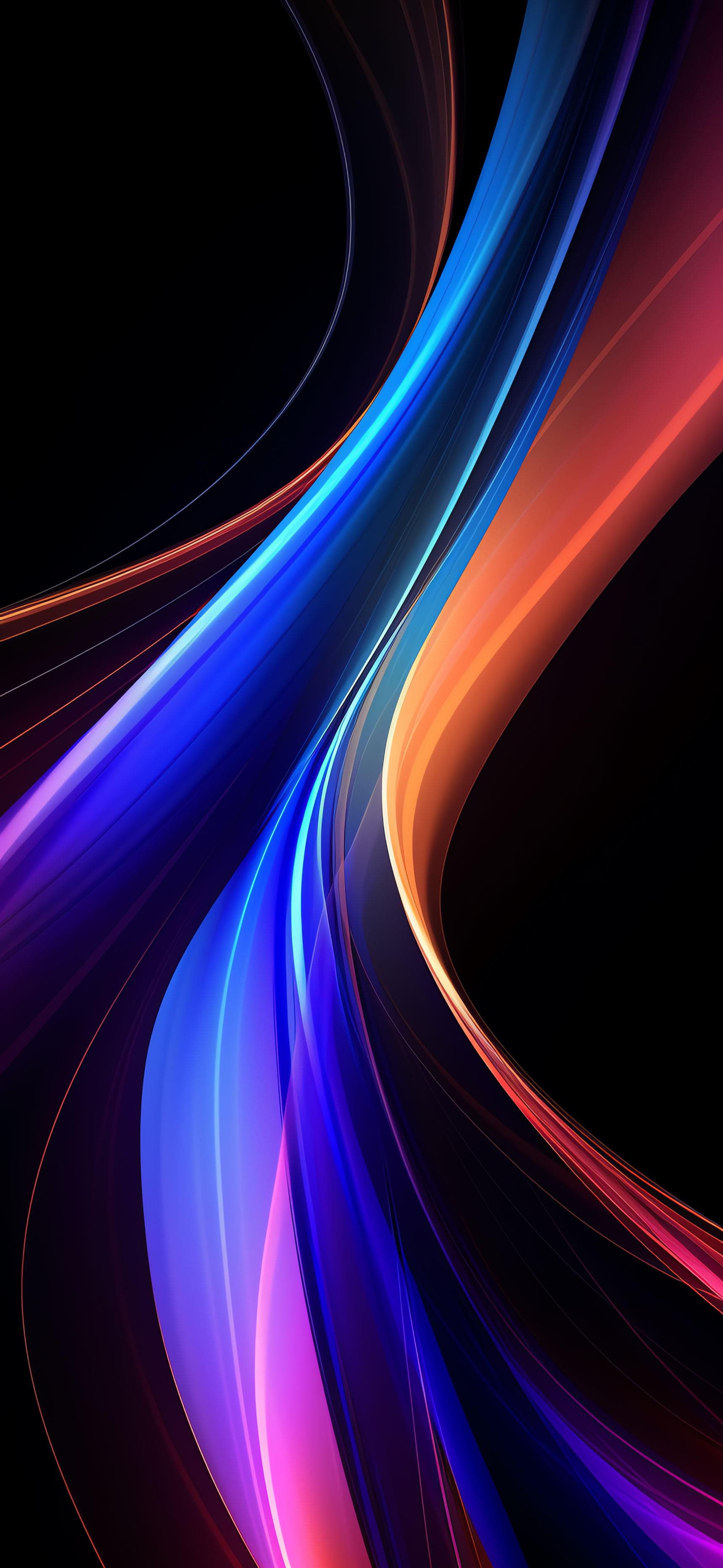 Abstract Light Trails - free phone wallpaper