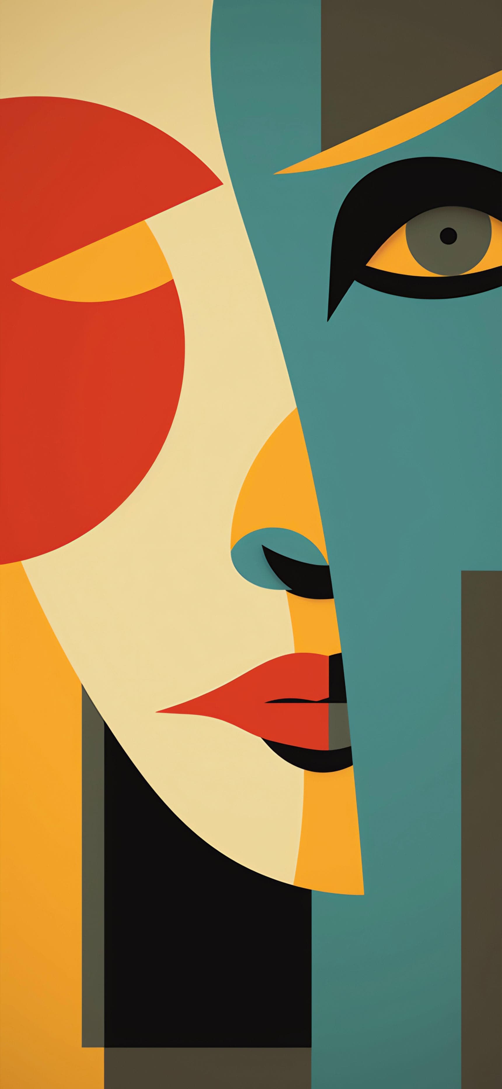 Abstract Portrait - free phone wallpaper