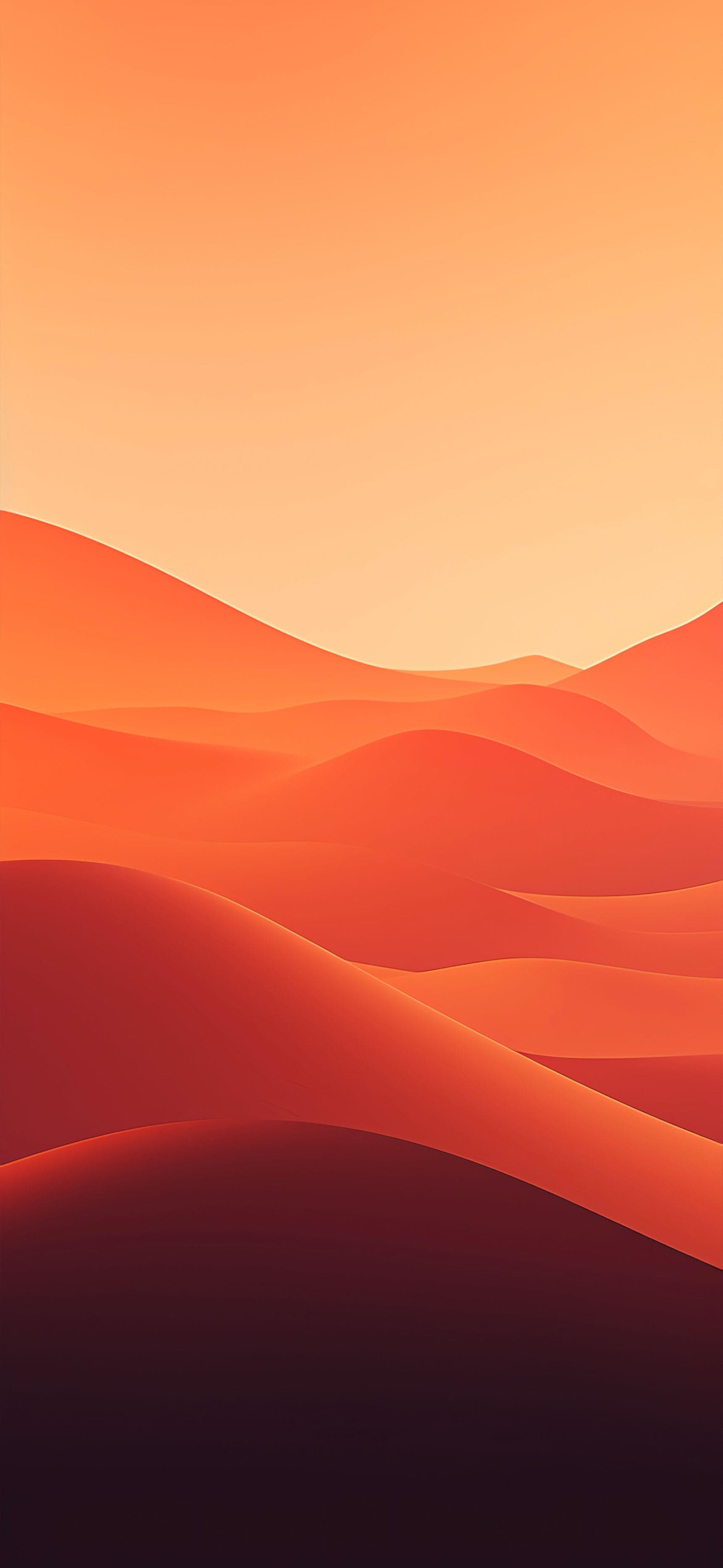 Gradient Desert Dunes - free phone wallpaper