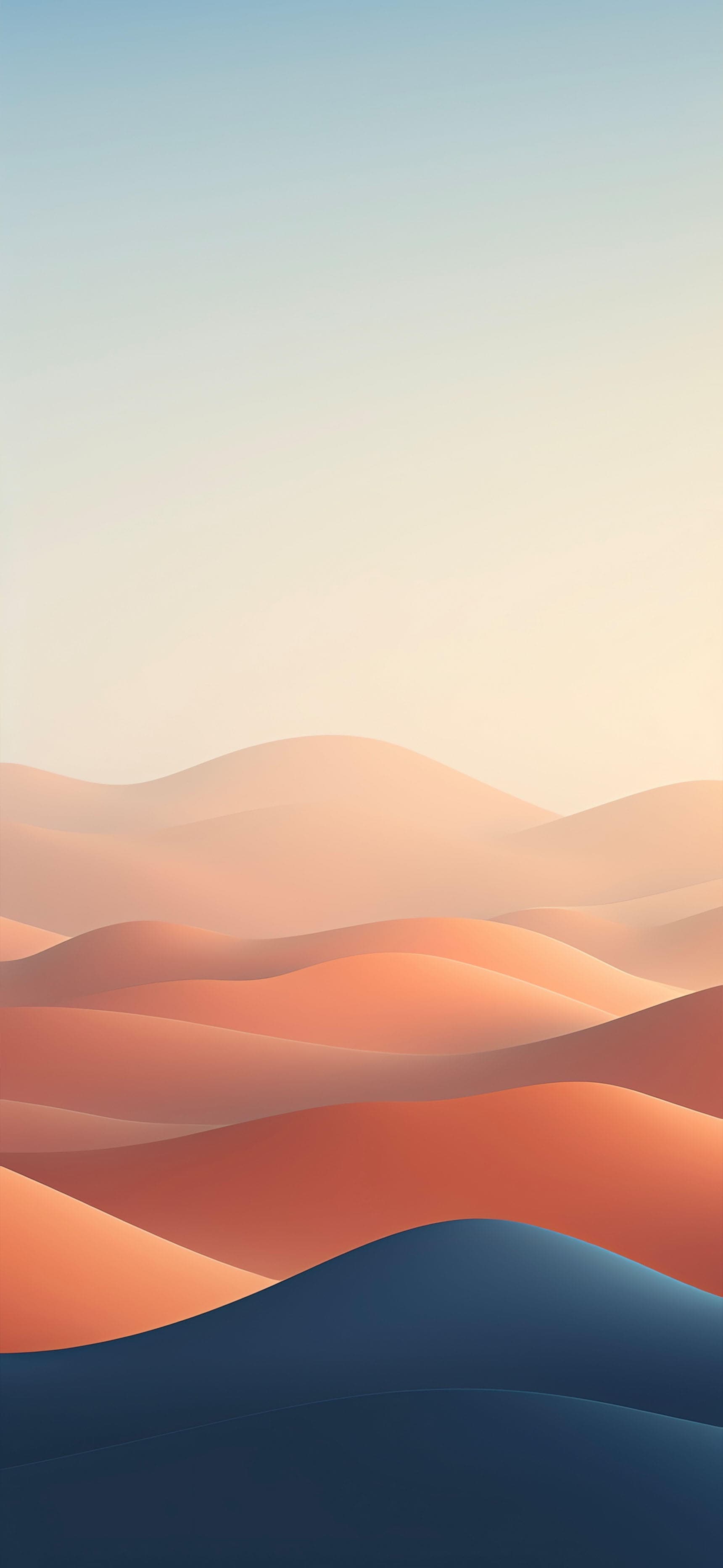Minimalist Desert Dunes - free phone wallpaper