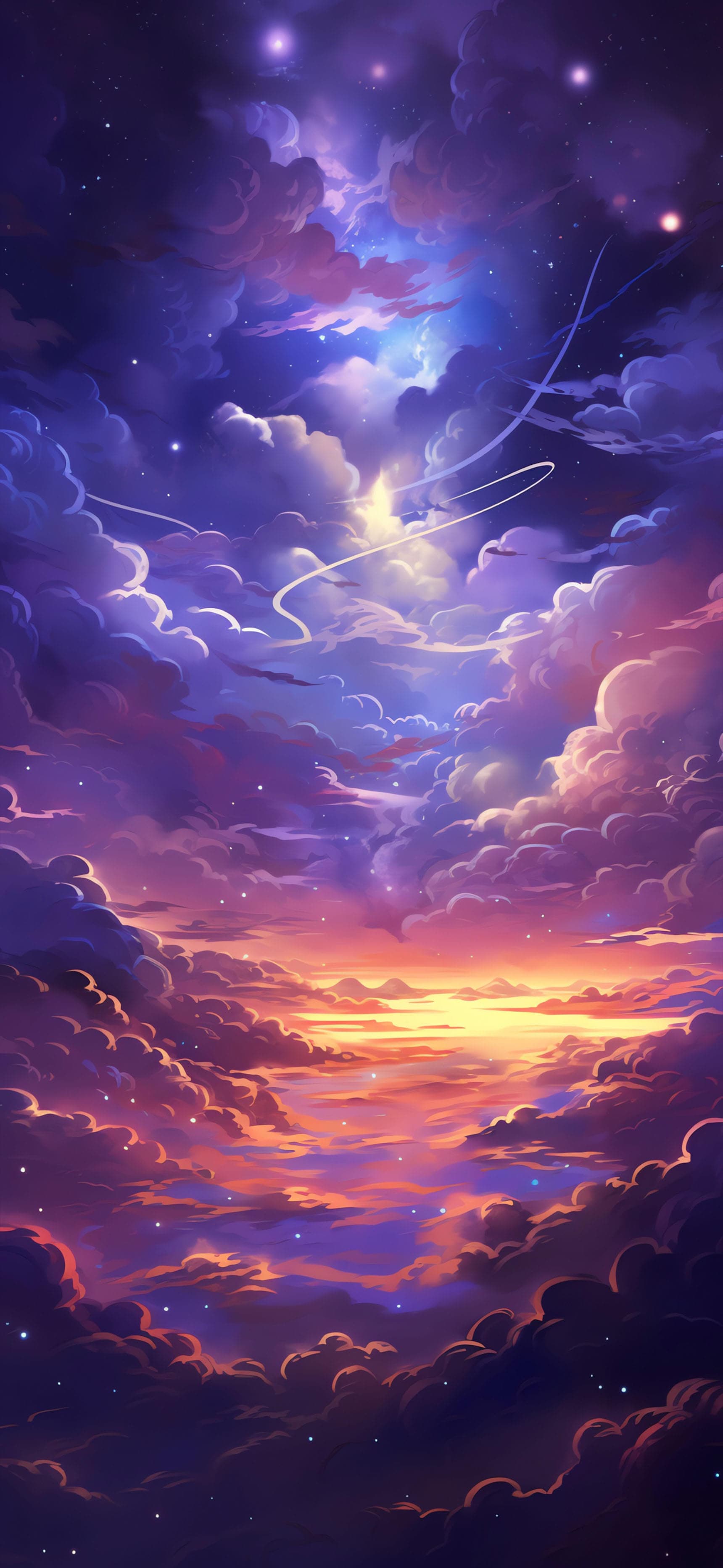 Celestial Cloudscape Dream - free phone wallpaper