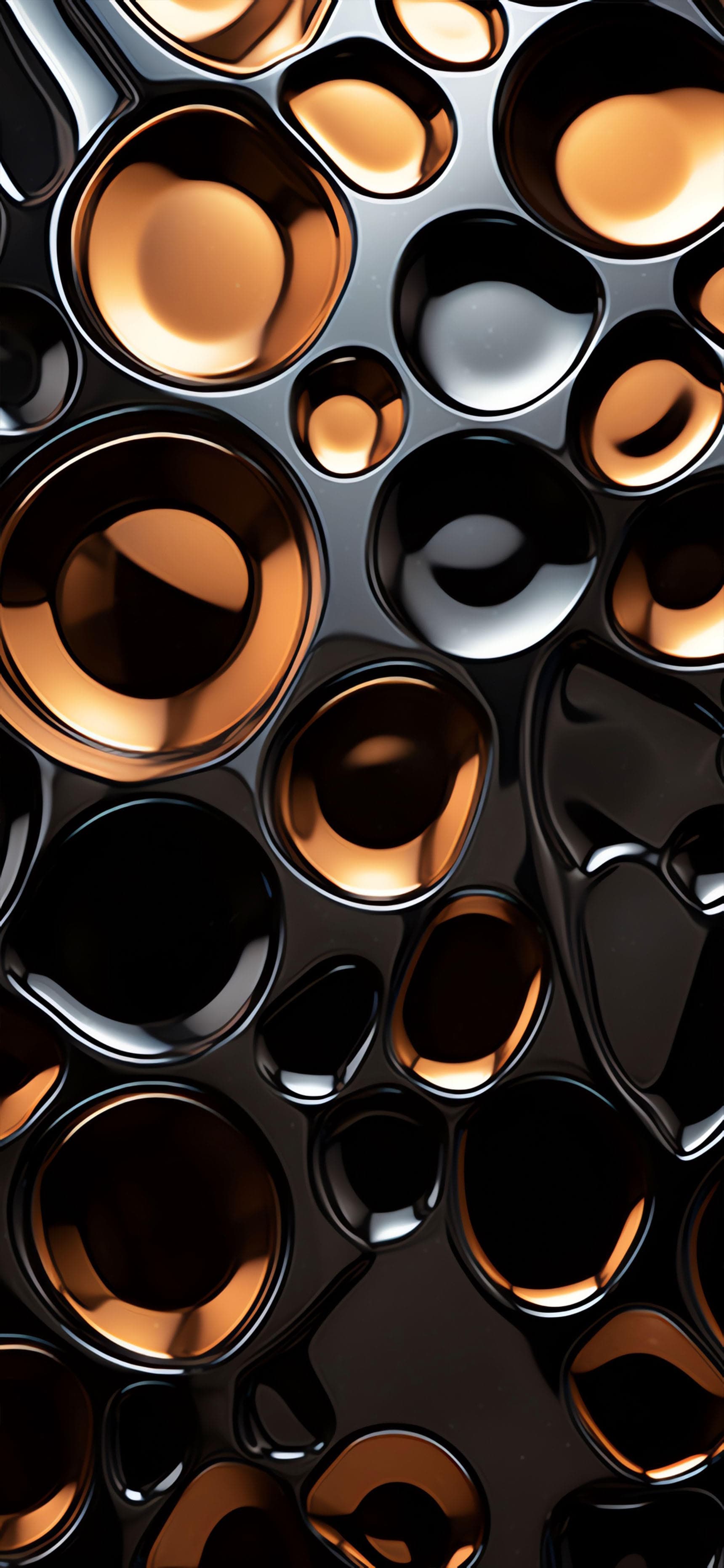 Metallic Sphere Pattern - free phone wallpaper