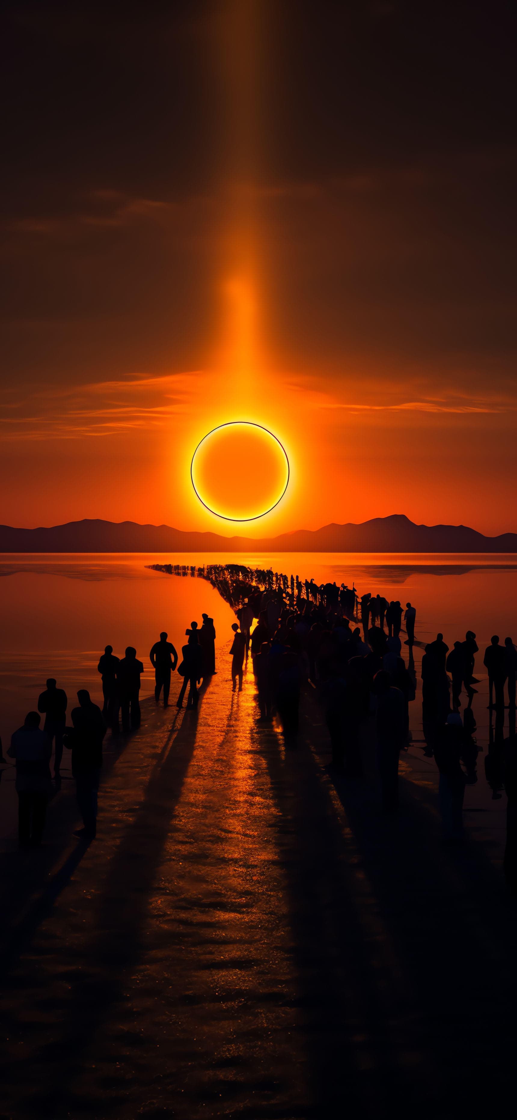 Solar Eclipse Gathering - free phone wallpaper