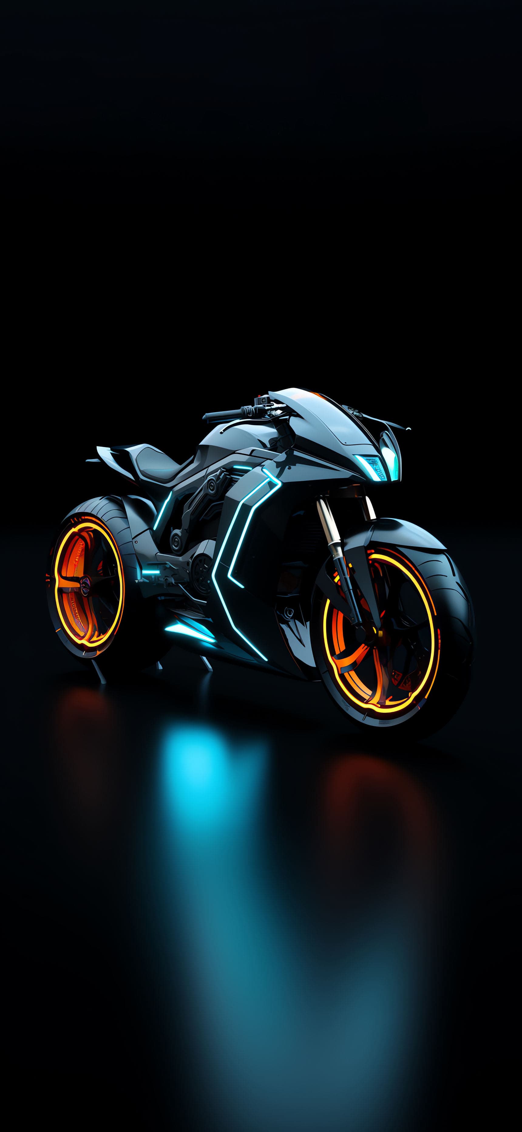 Cyberpunk Motorcycle - free phone wallpaper