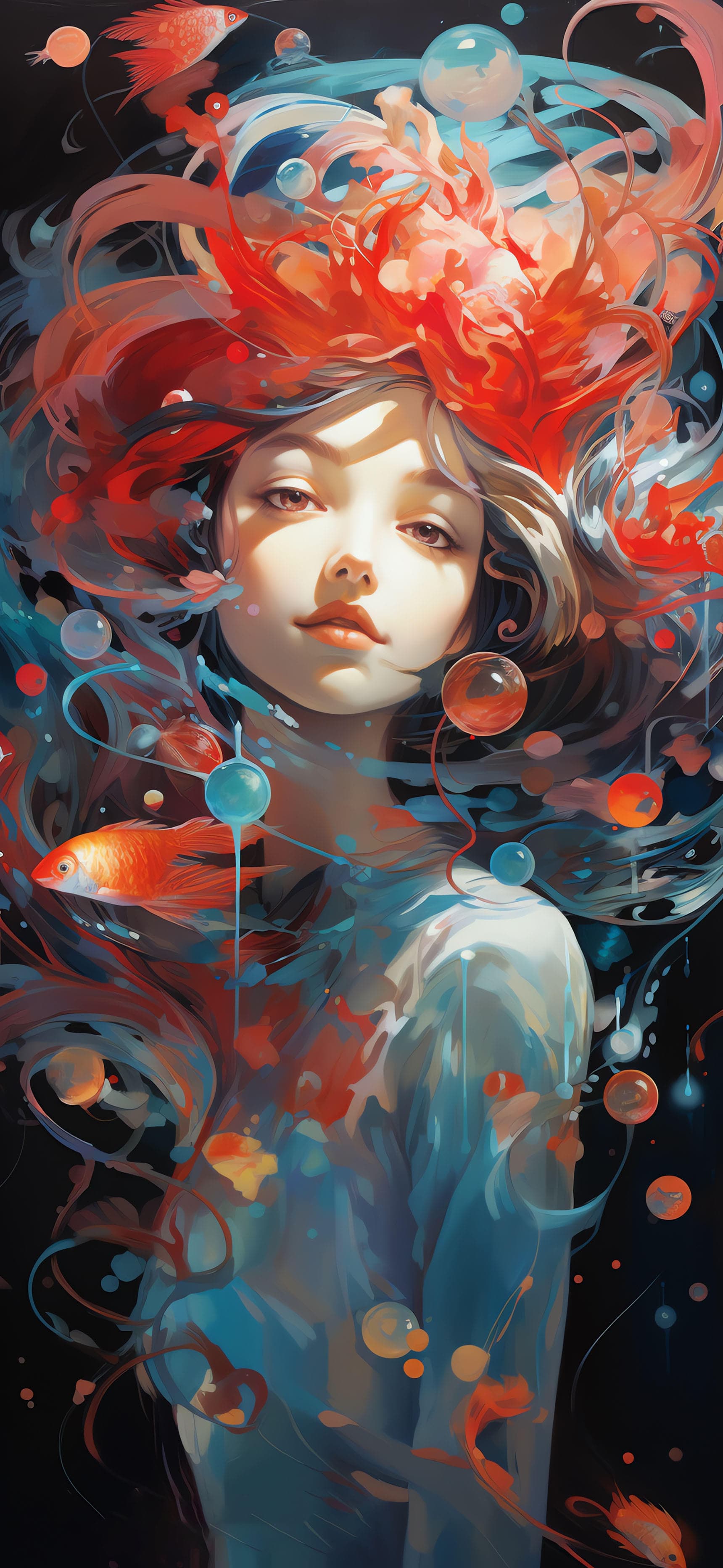 Aquatic Dreamscape - free phone wallpaper