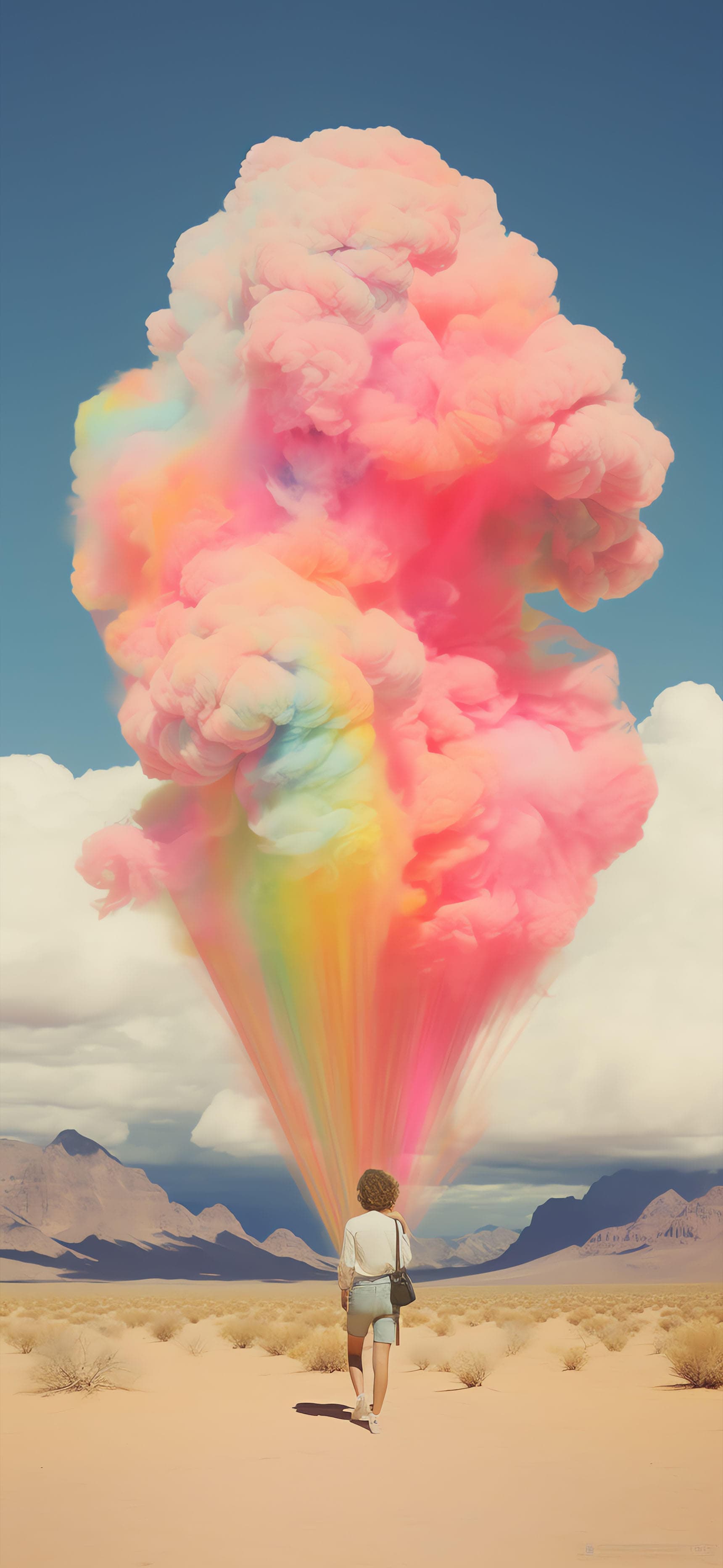 Rainbow Cloud Dream - free phone wallpaper