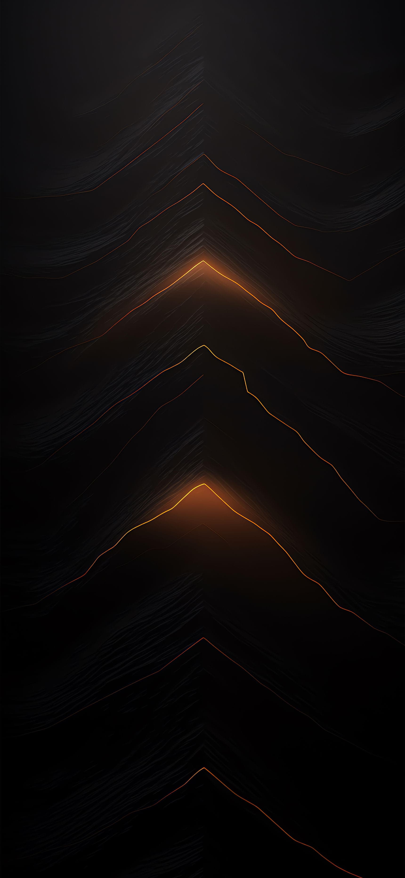 Golden Arrow Descent - free phone wallpaper