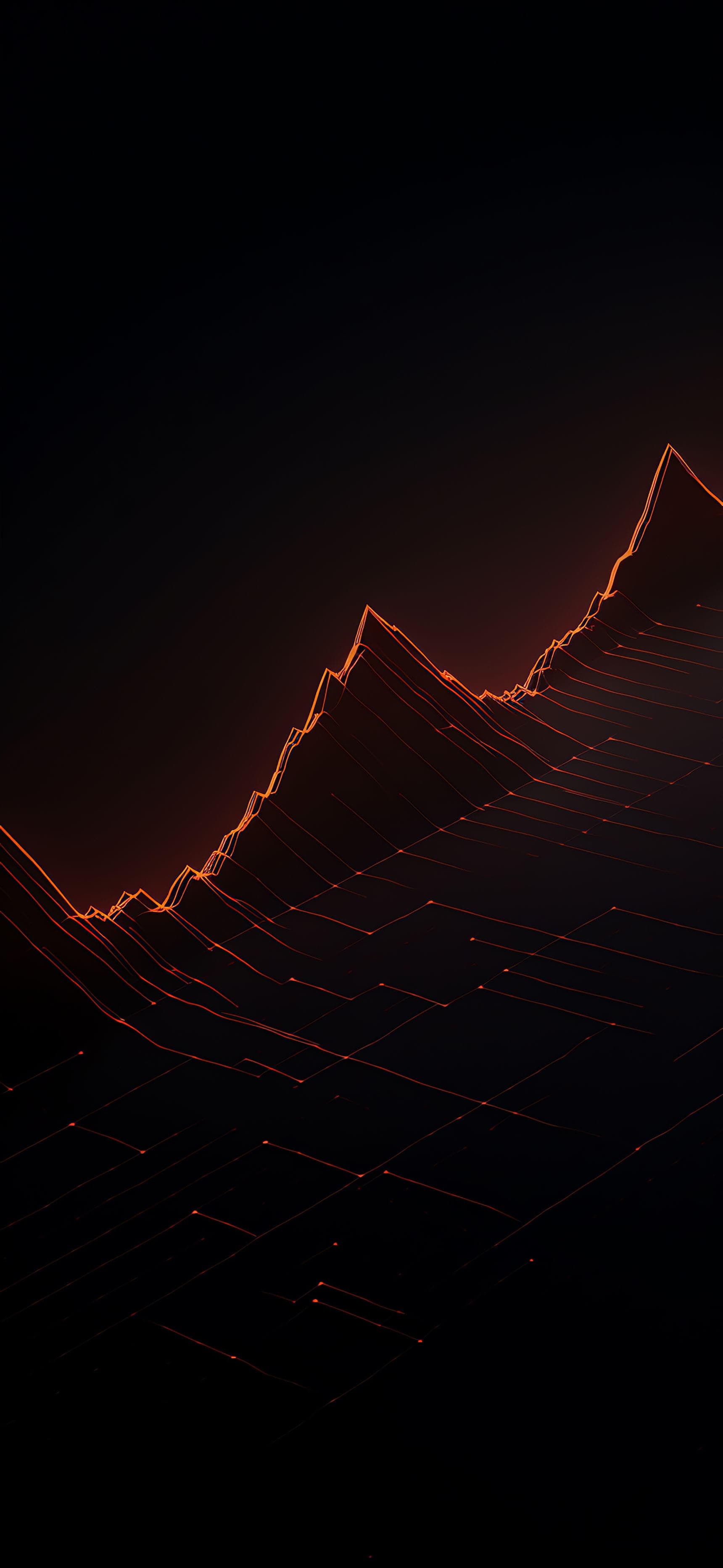 Fiery Data Stream - free phone wallpaper