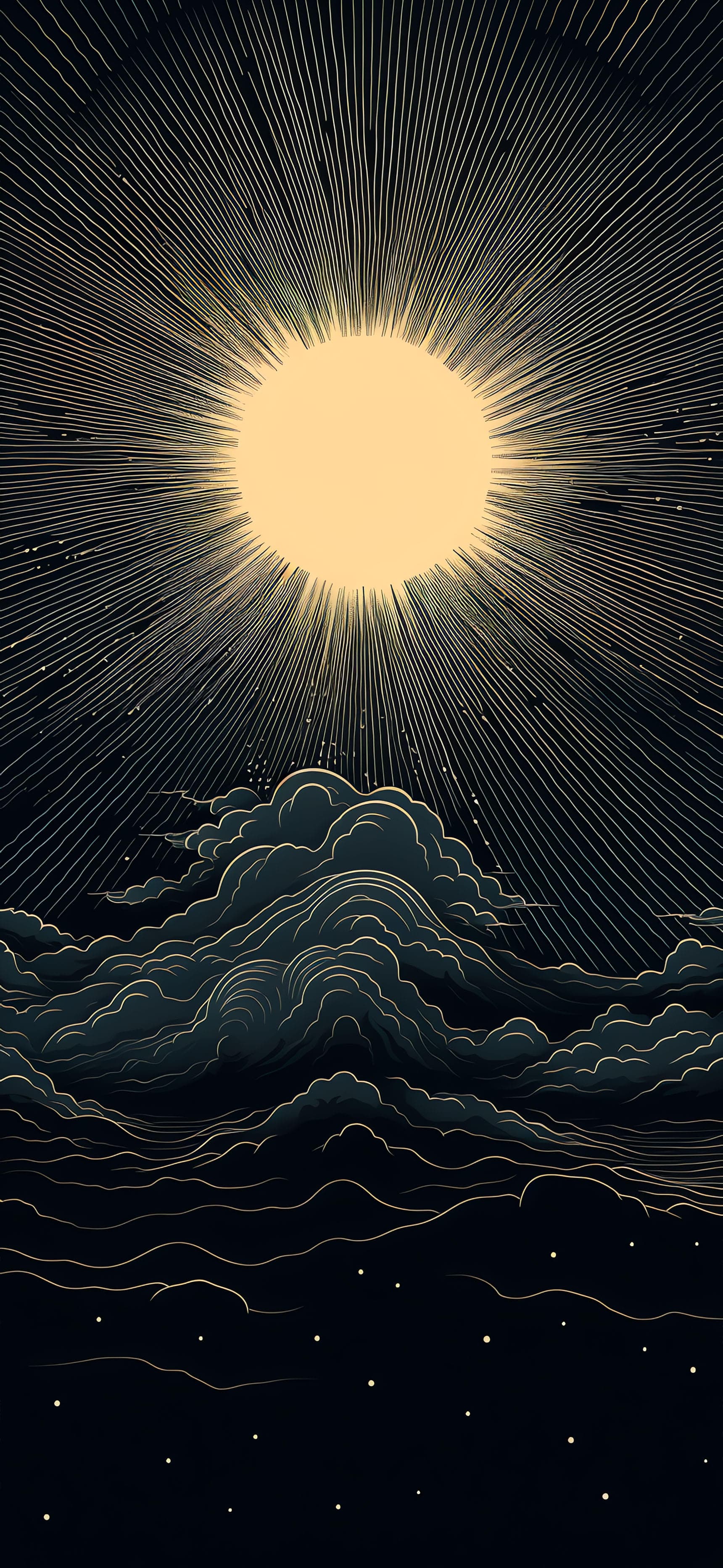 Celestial Radiance Art - free phone wallpaper