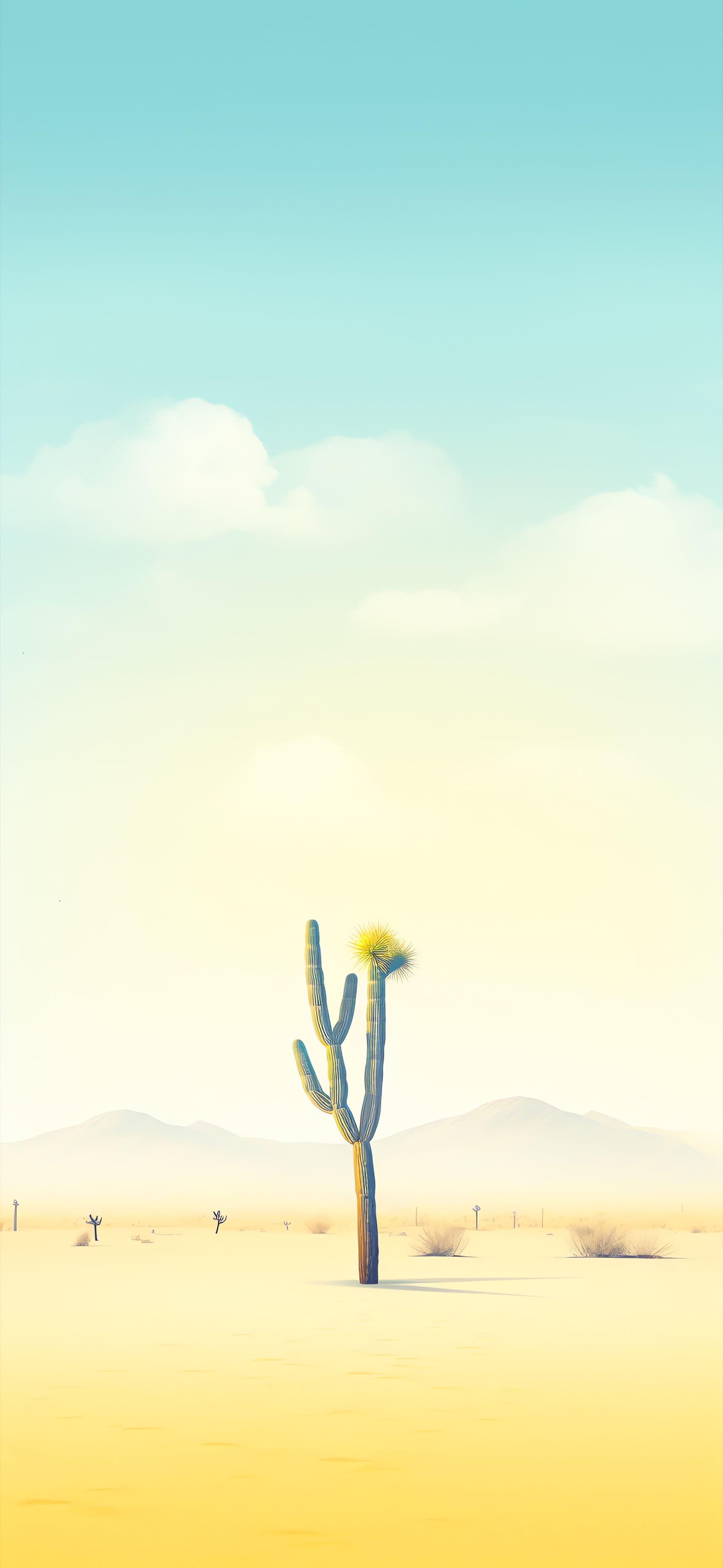 Minimalist Desert Scene - free phone wallpaper