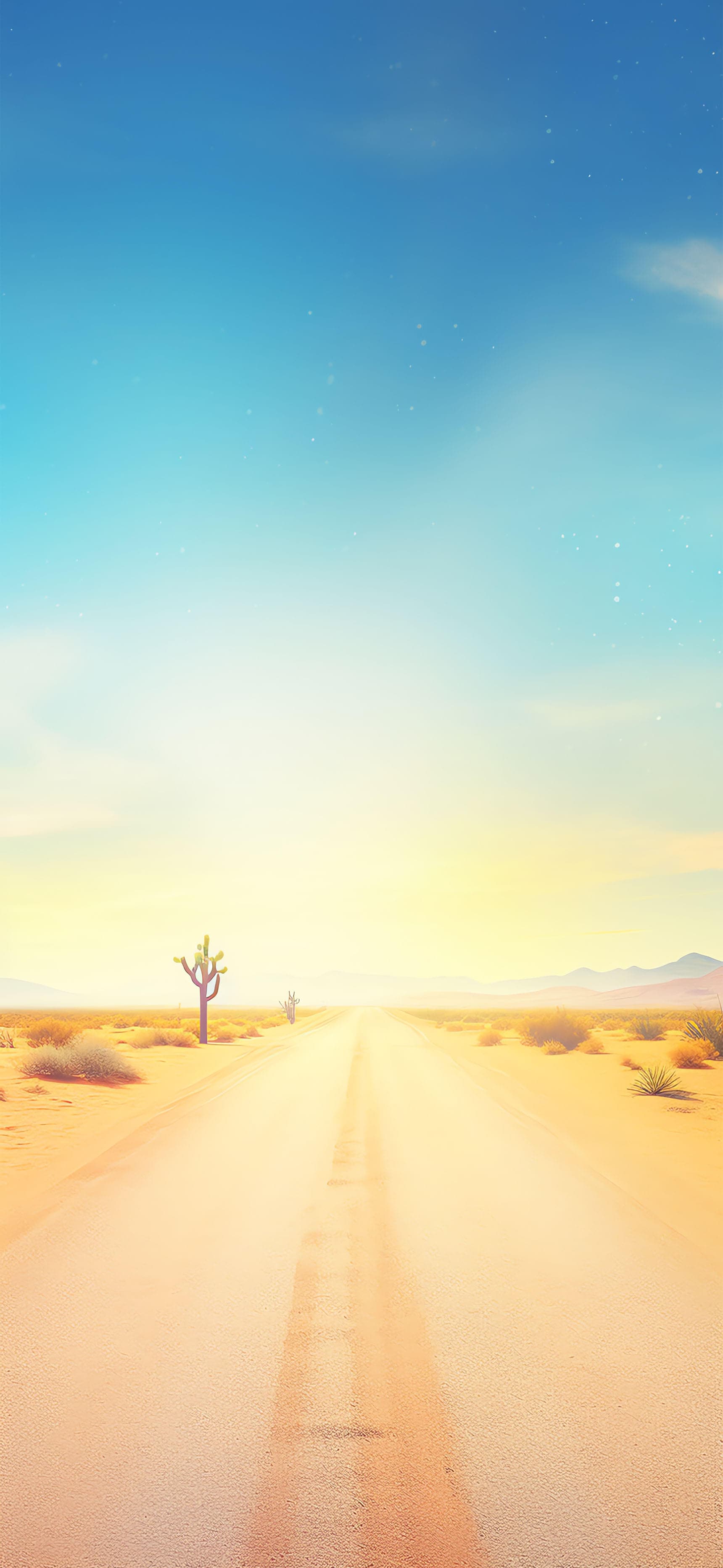 Desert Road Serenity - free phone wallpaper