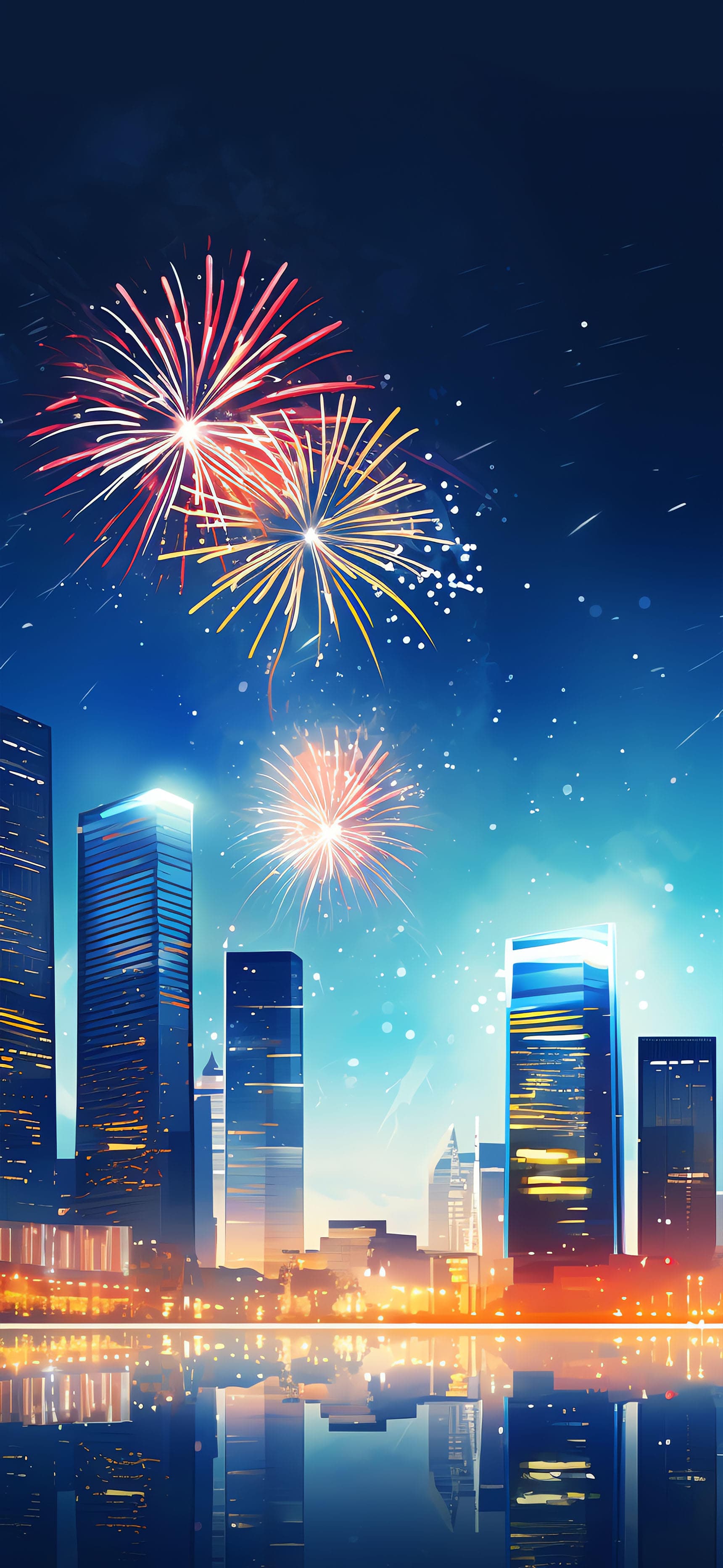 Urban Sparkle Night - free phone wallpaper