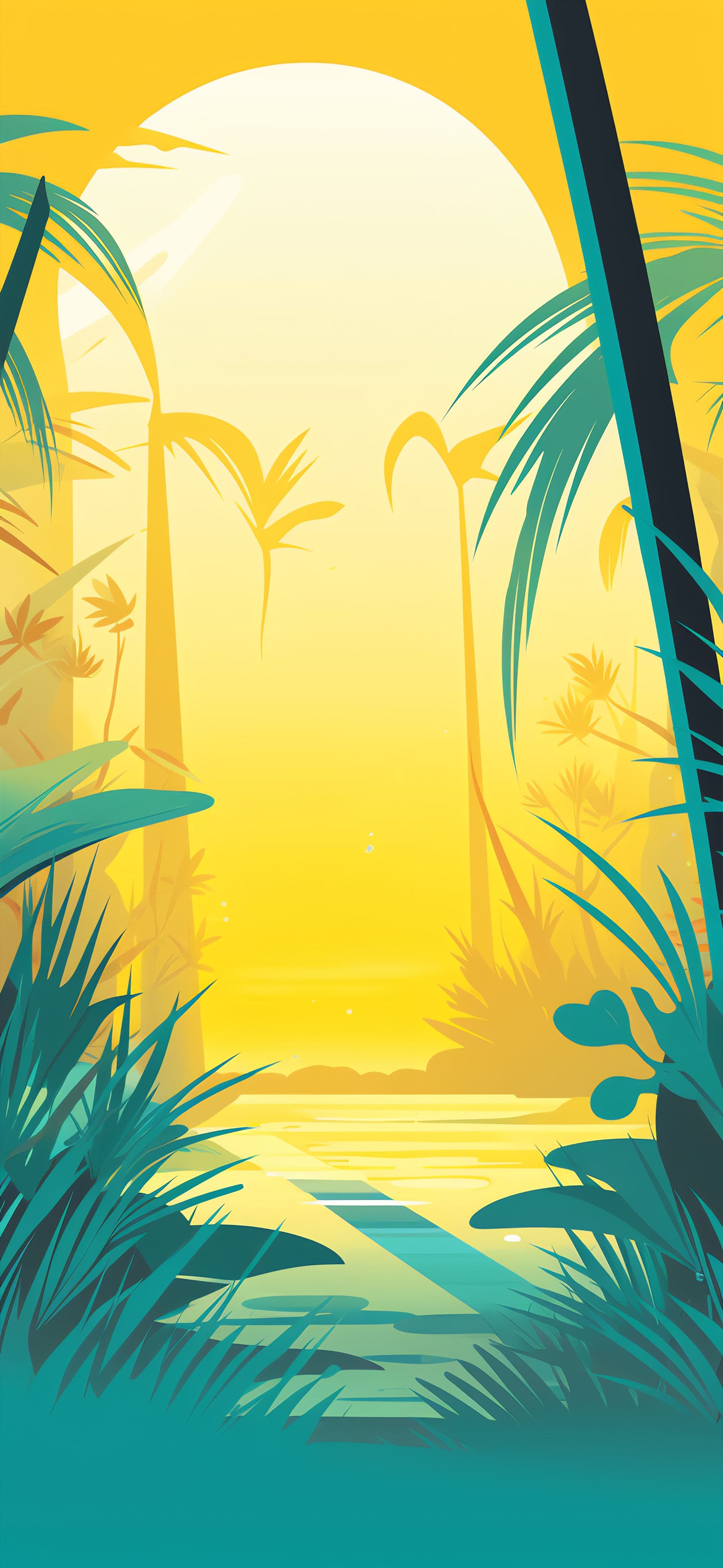 Tropical Paradise Escape - free phone wallpaper
