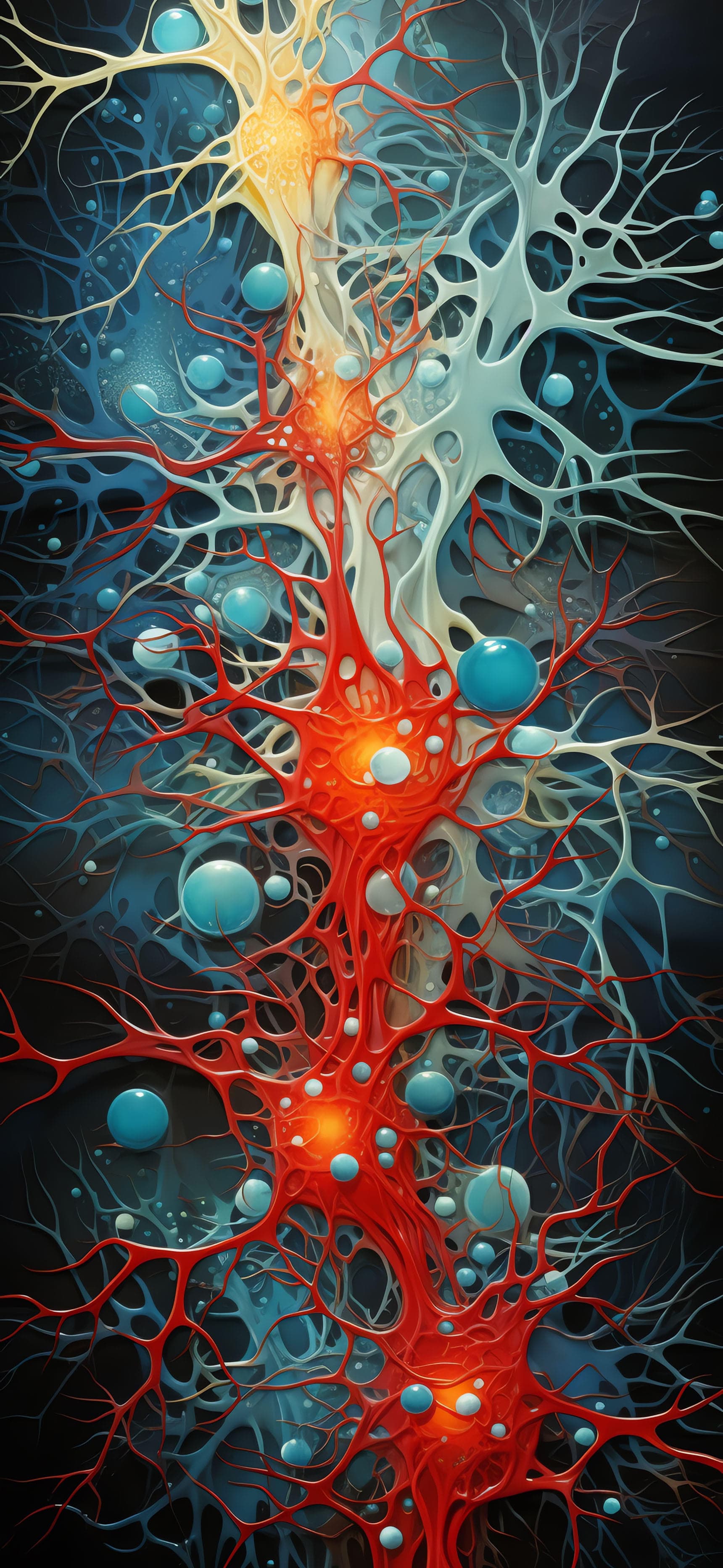 Neural Network Abstract - free phone wallpaper