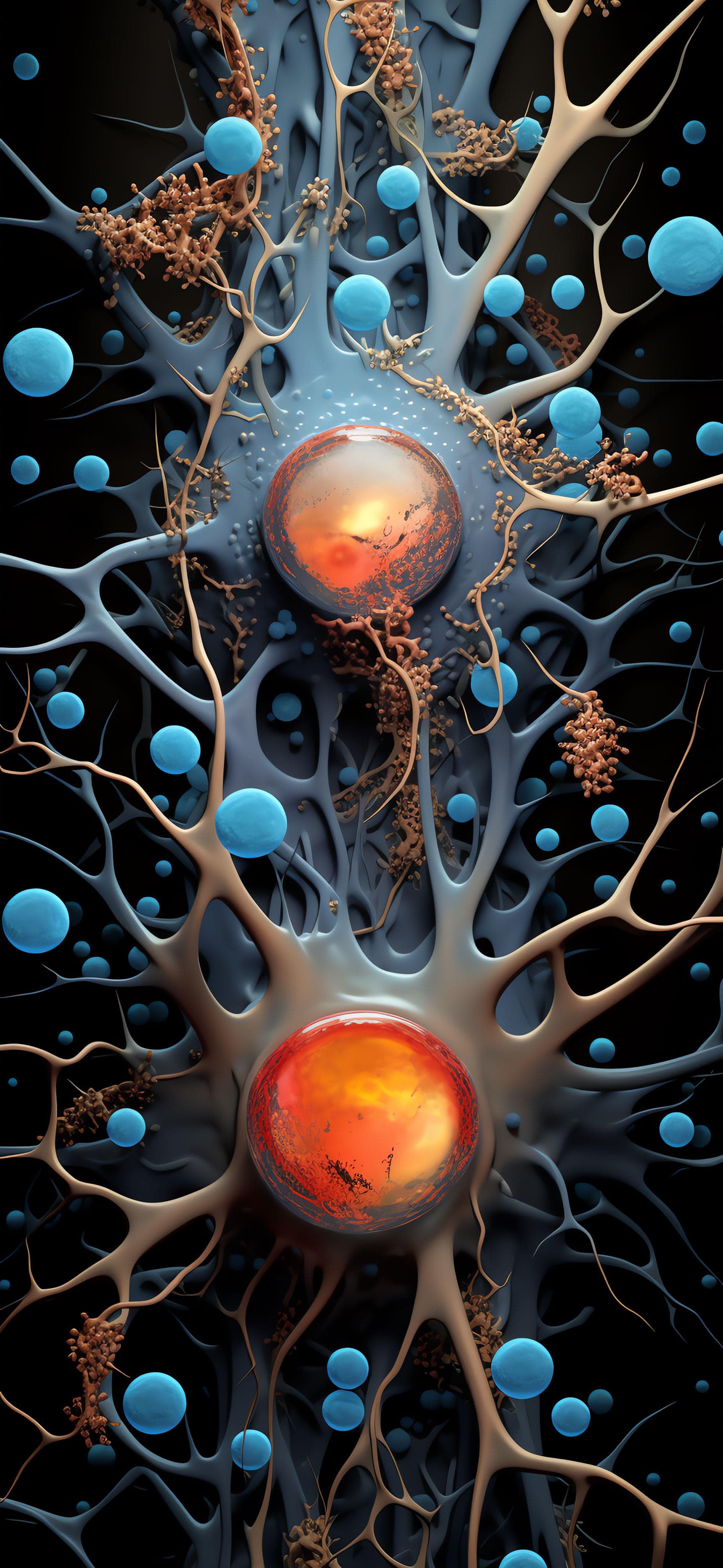Abstract Neural Network - free phone wallpaper